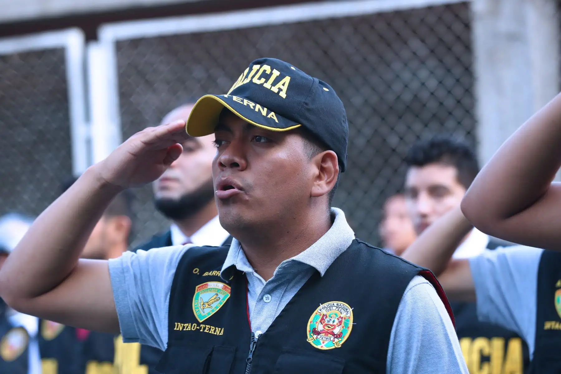 El Gral. PNP Mario Arata Bustamante, jefe de la Región Policial Lima preside la ceremonia de Premiación de 21 efectivos policiales por haber participado en intervenciones meritorias, durante el mes de enero. Foto: ANDINA/Norman Córdova
