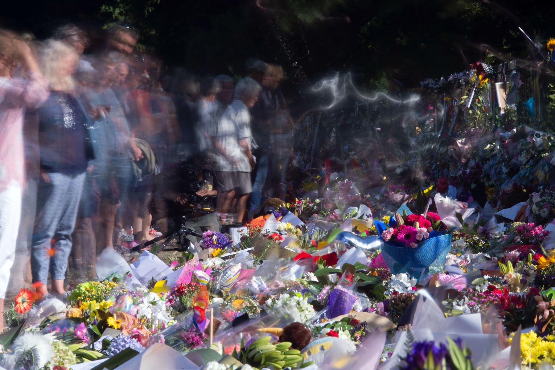 Homenaje a quienes fueron asesinados en las dos mezquitas en Christchurch. Foto: AFP