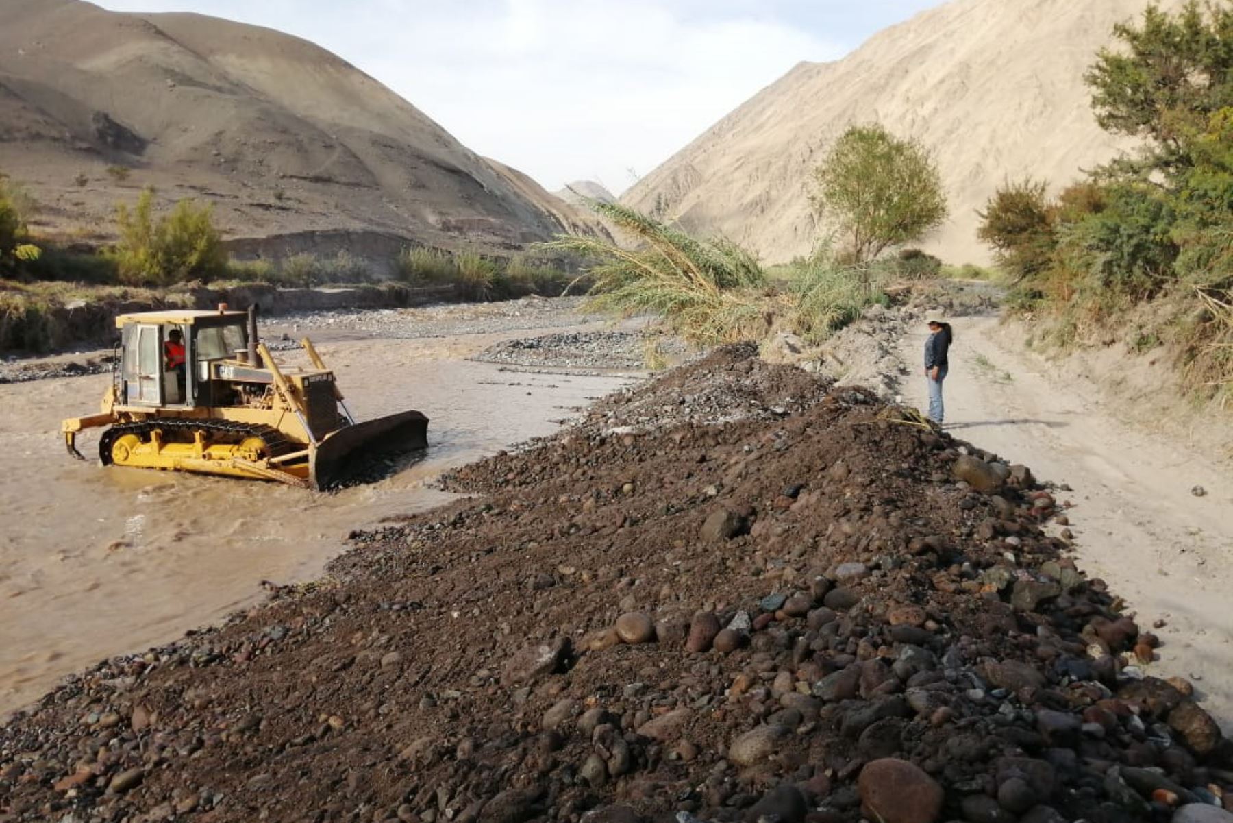 Culminan las obras de protección de la infraestructura de riego de Moquegua. ANDINA/Difusión