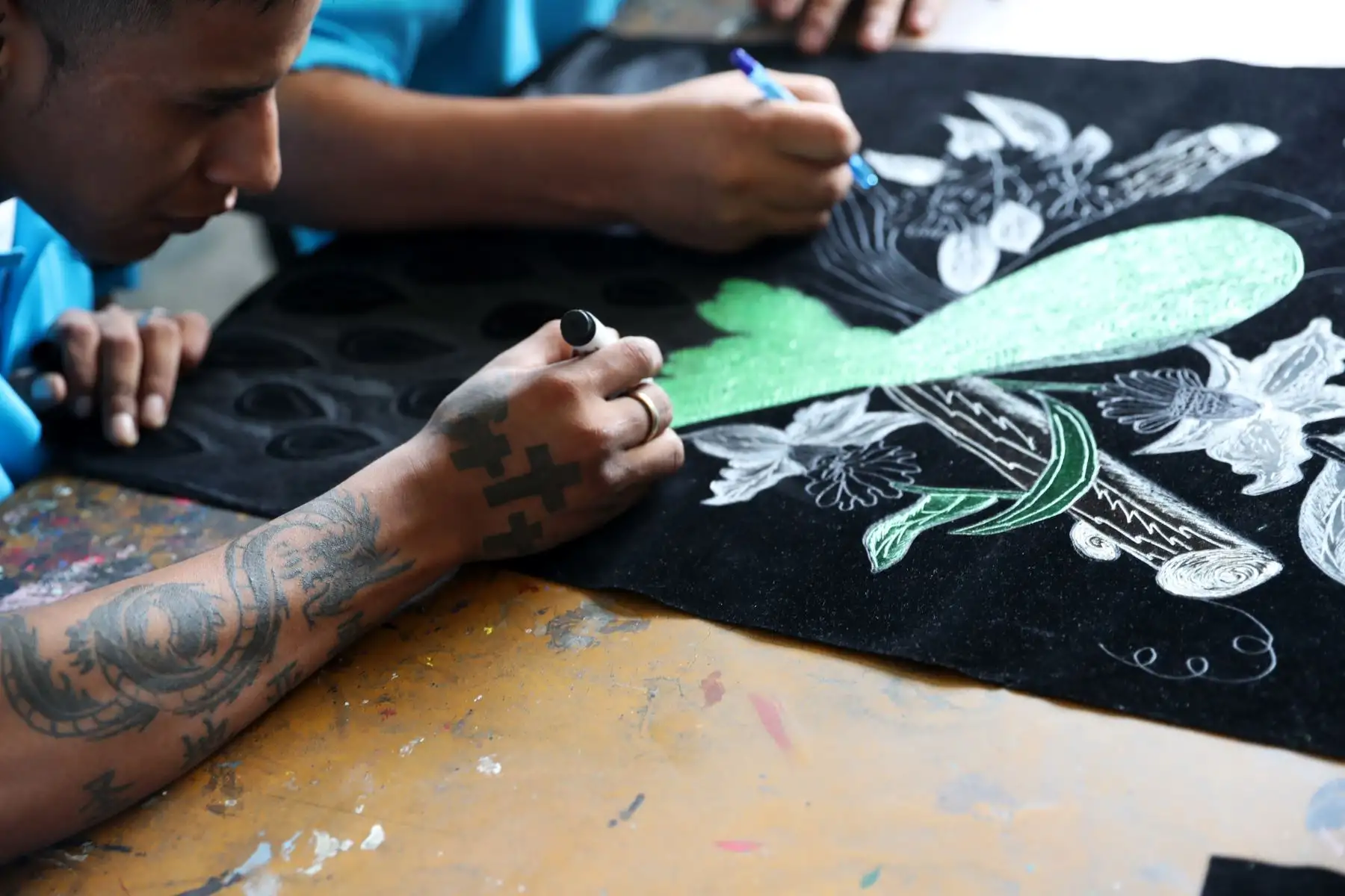 Internos trabajan en  clases de los Cetpro del Penal de Lurigancho.  Foto: ANDINA/Melina Mejía