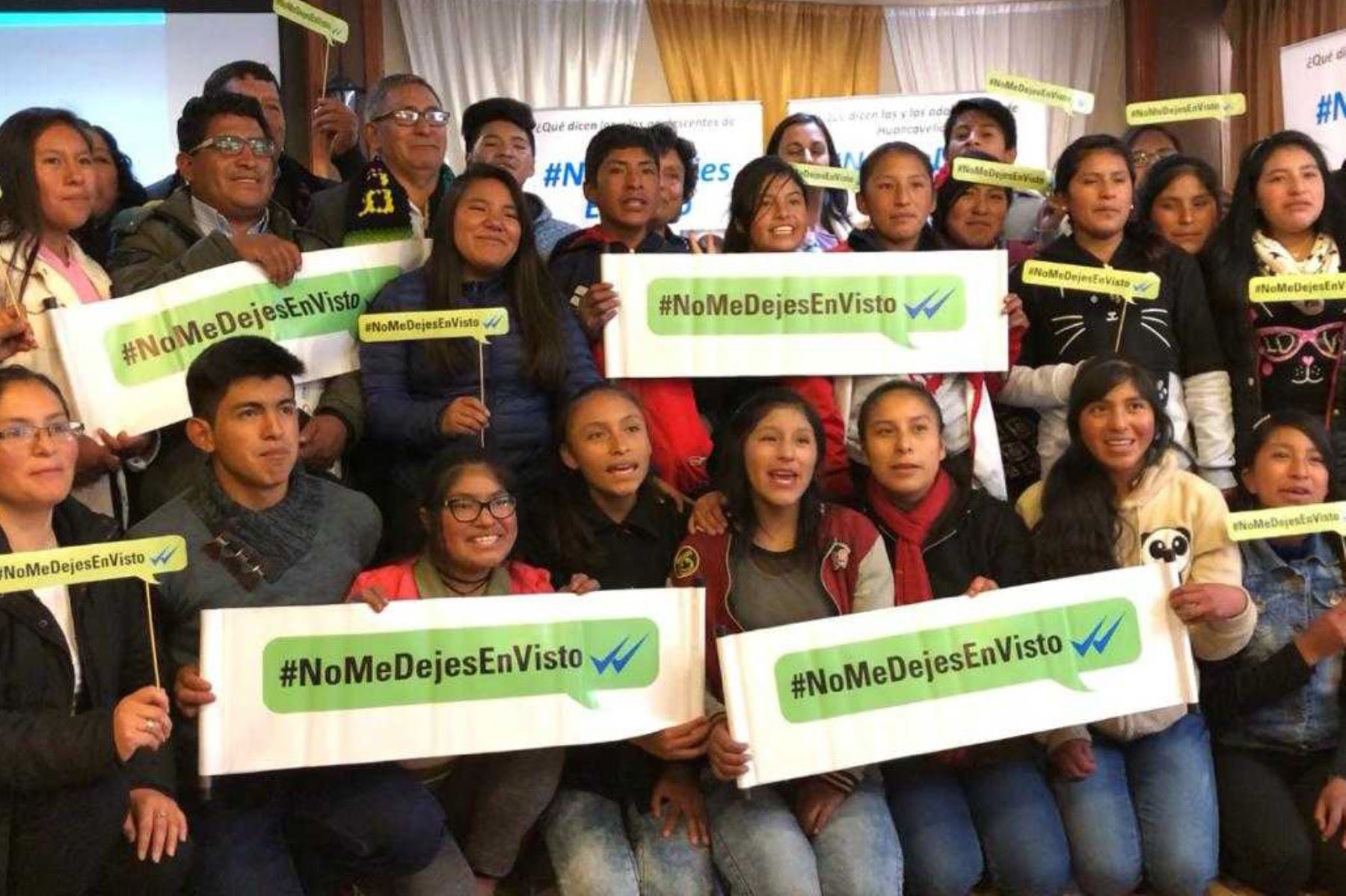 Unicef lanza en Huancavelica campaña "No me dejes en visto" para visibilizar problemática de los adolescentes.