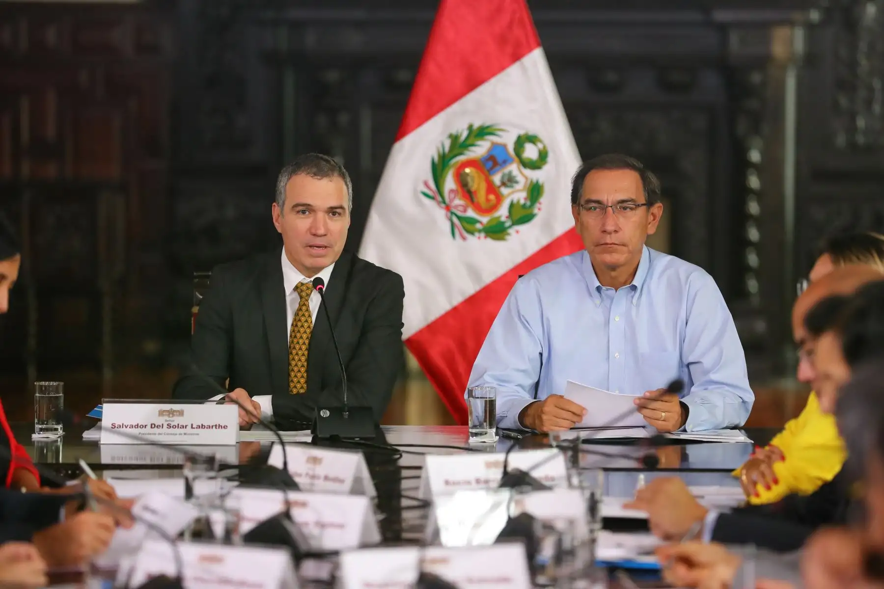 Presidente de la República,Martín Vizcarra participa de la II Sesión del Comité para la Agenda Digital al Bicentenario, en Palacio de Gobierno.Foto: ANDINA/Prensa Presidencia