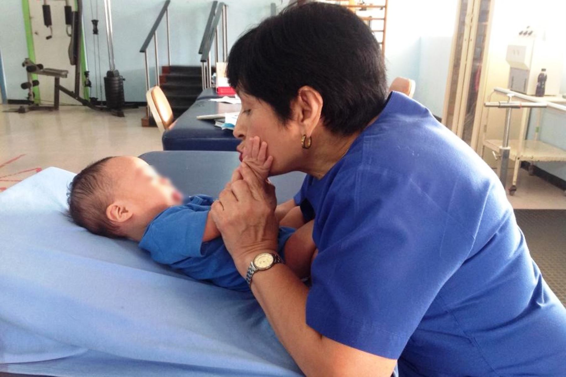INSN-Breña ofrece atención multidisciplinaria a niños con síndrome de Down. Foto: ANDINA/Difusión.