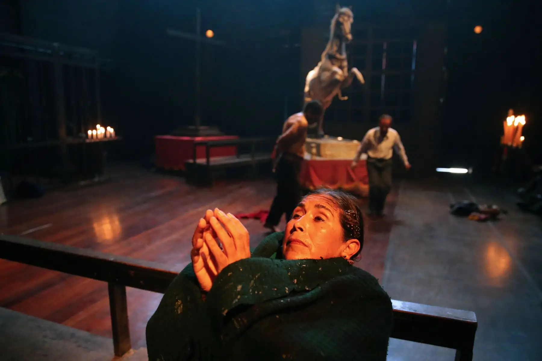Ensayo de la obra "Santiago" del grupo teatral Yuyachkani. Foto: ANDINA/Vidal Tarqui