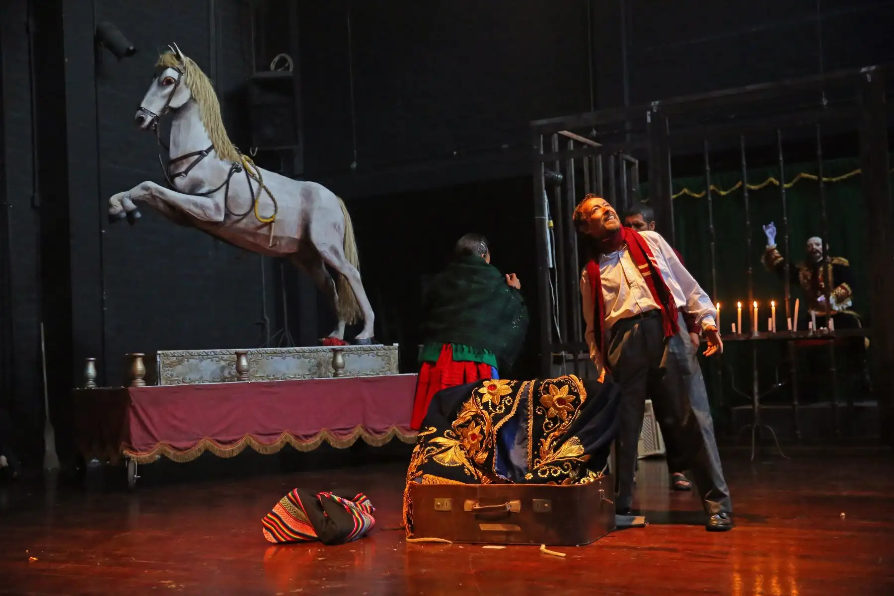 Ensayo de la obra "Santiago" del grupo teatral Yuyachkani. Foto: ANDINA/Vidal Tarqui