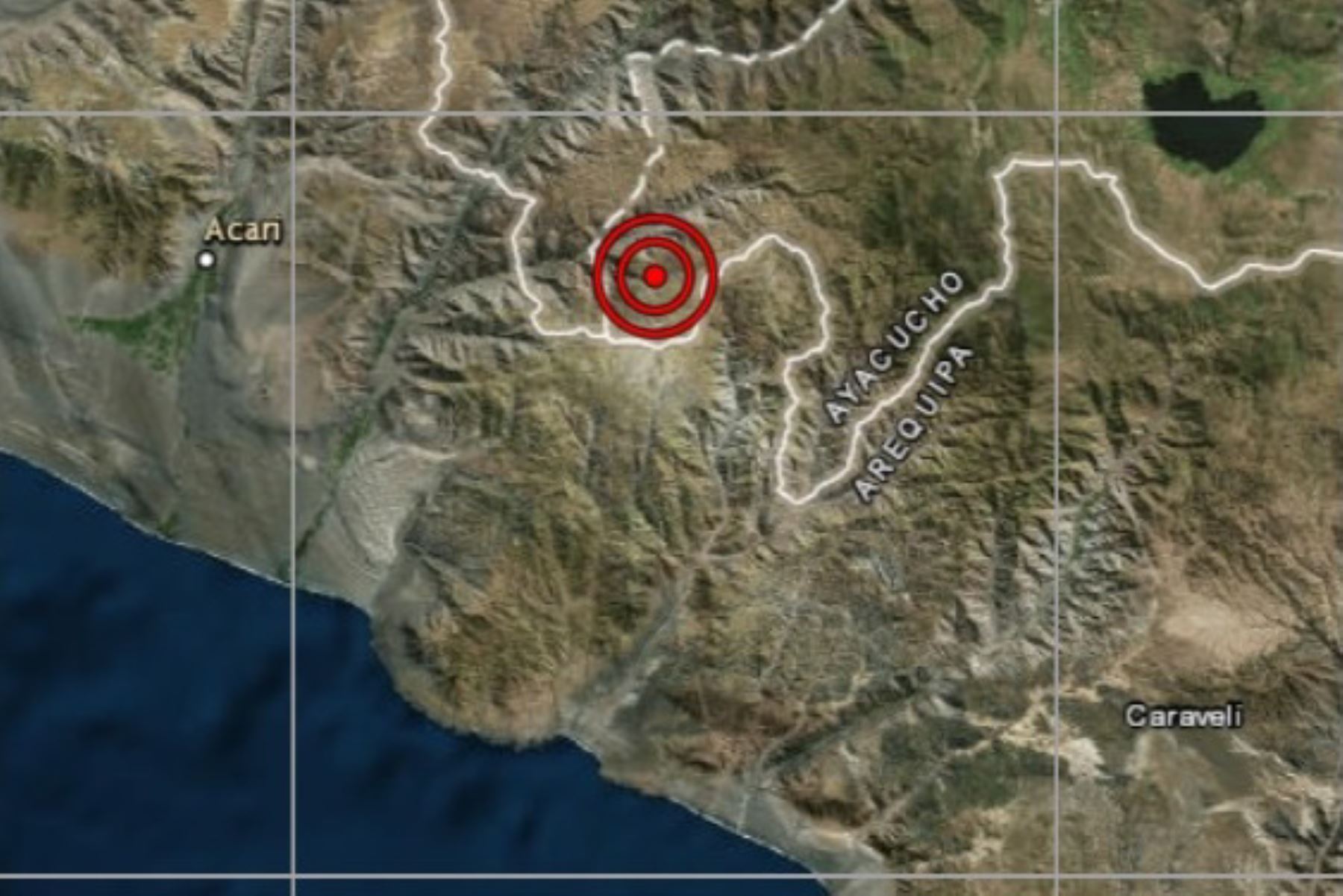 Arequipa fue remecida esta madrugada por sismo de magnitud 4.8.