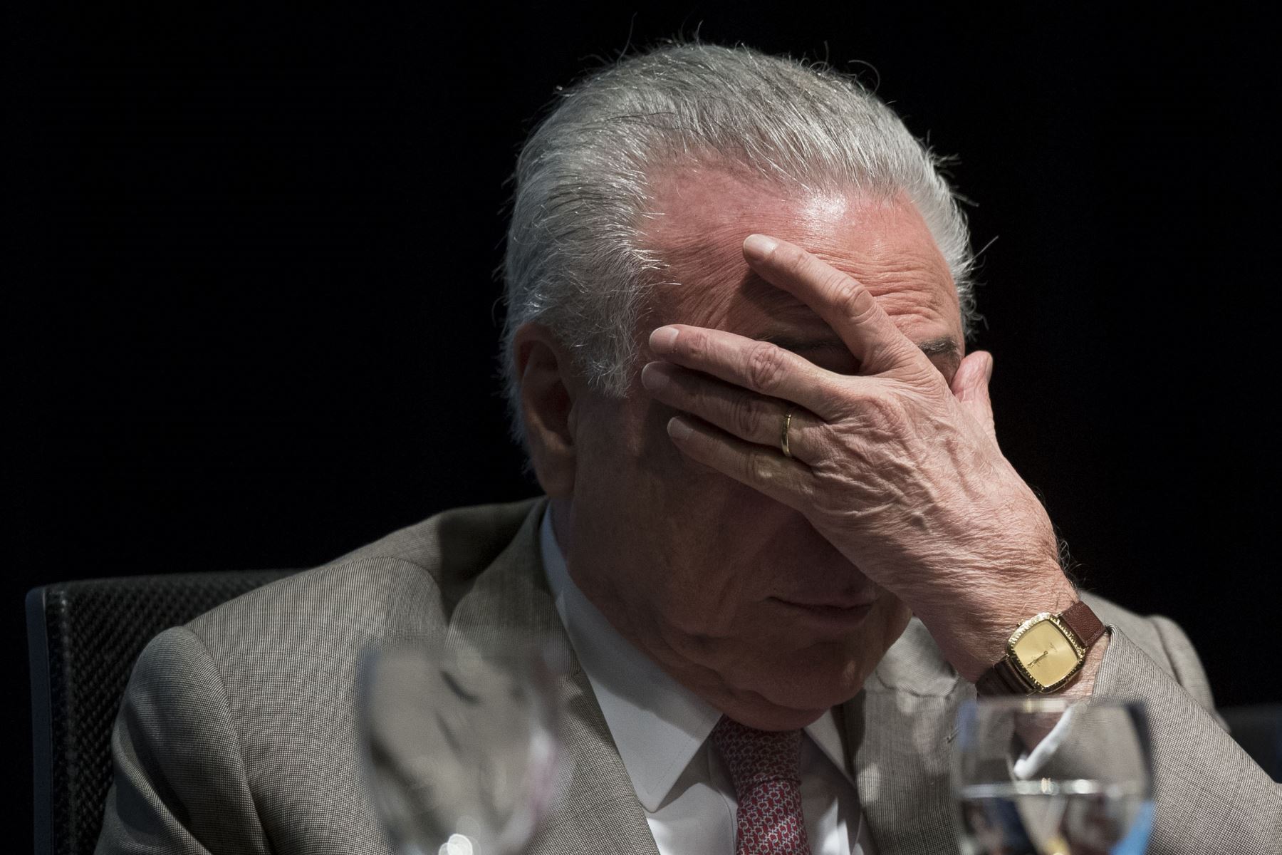 Temer, citado en varias investigaciones, fue detenido por orden del juez Marcelo Bretas, a cargo en Río de la Operación Lava Jato. Foto: AFP