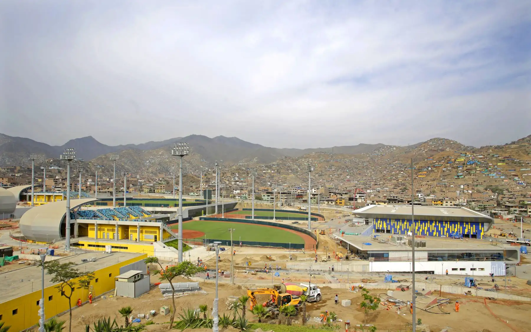 Avance de obras de Lima 2019 en el Complejo Villa María del Triunfo.
Foto: ANDINA/Difusión