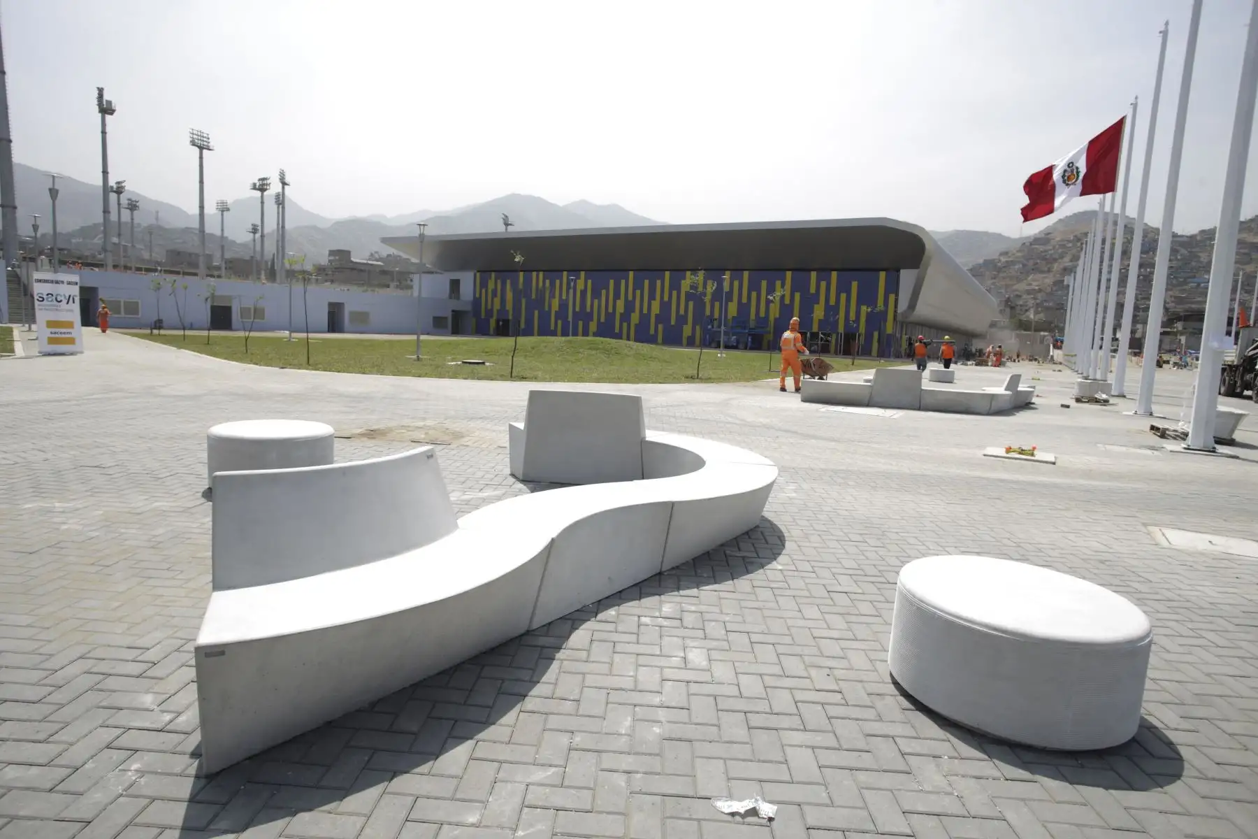 Avance de obras de Lima 2019 en el Complejo Villa María del Triunfo.
Foto: ANDINA/Difusión