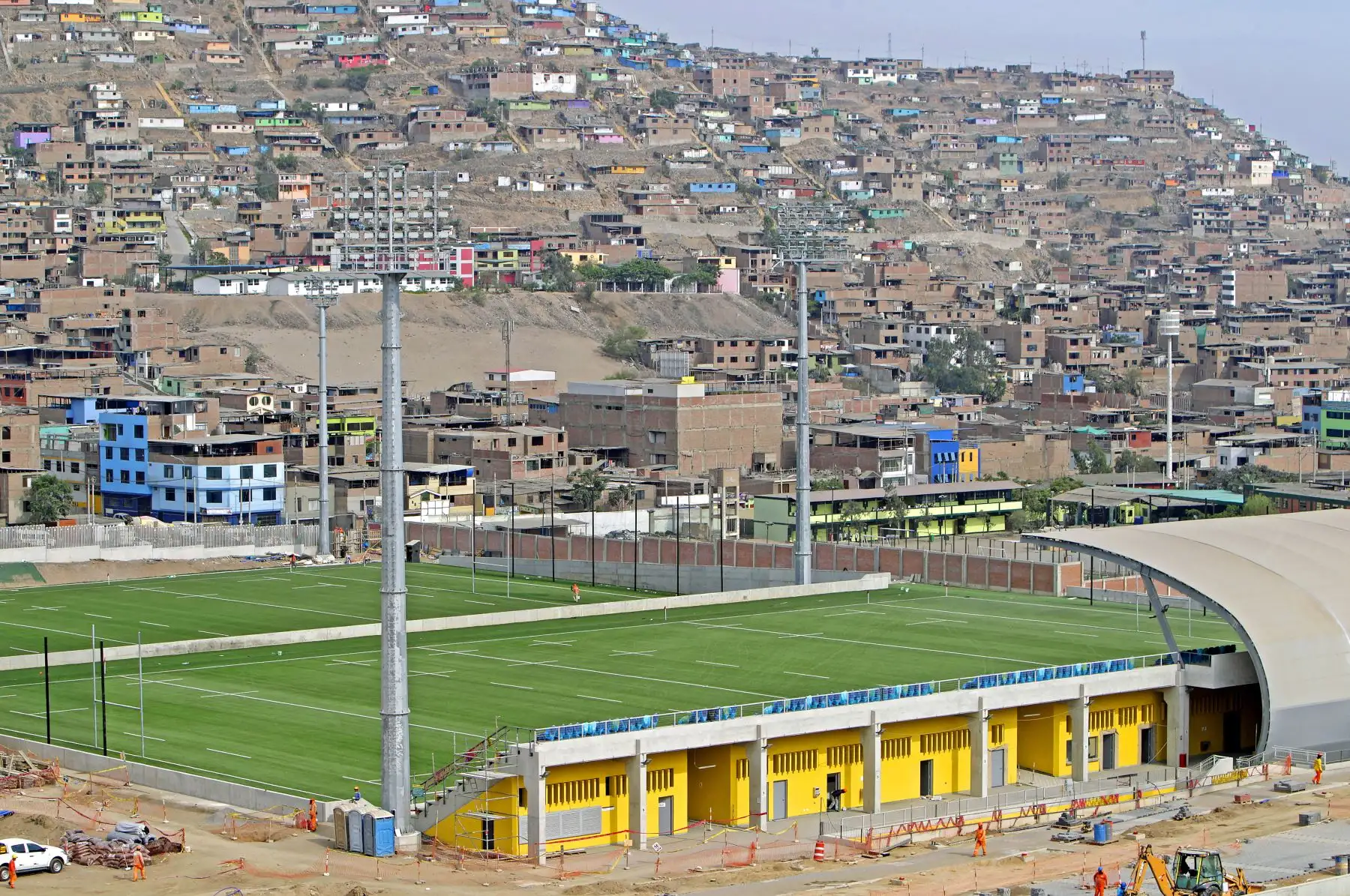 Avance de obras de Lima 2019 en el Complejo Villa María del Triunfo.
Foto: ANDINA/Difusión