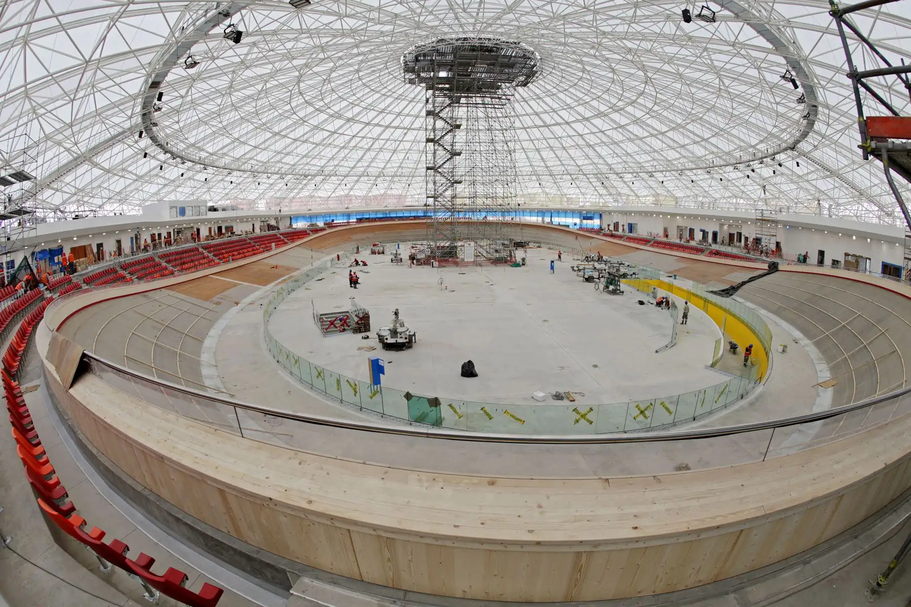 Avance de obras de Lima 2019 en el La Villa Deportiva Nacional (VIDENA).FOTO: Andina Difusión