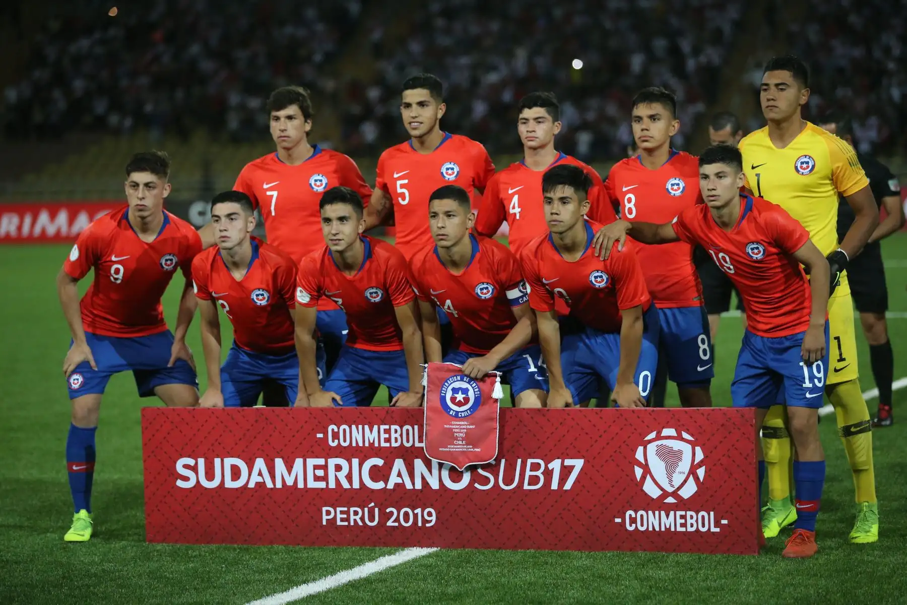 Partido entre Perú vs Chile, del Grupo A del Campeonato Sudamericano Sub 17, en el estadio de la UNMSM. Foto: ANDINA/ Jhony Laurente
