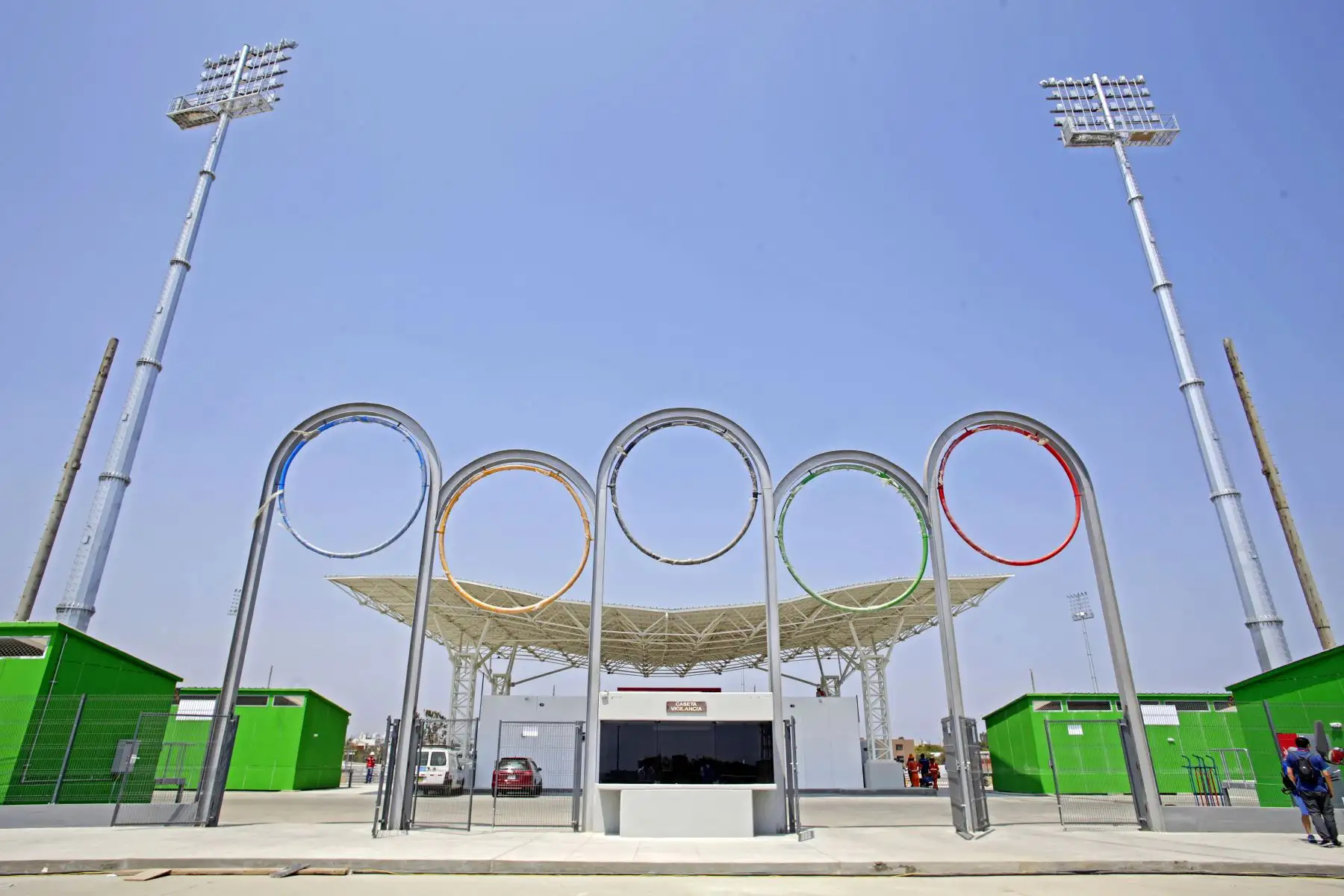 El estadio de fútbol de la Universidad Nacional Mayor de San Marcos luce renovado para los Juegos Panamericanos Lima 2019.Foto: ANDINA/Difusión