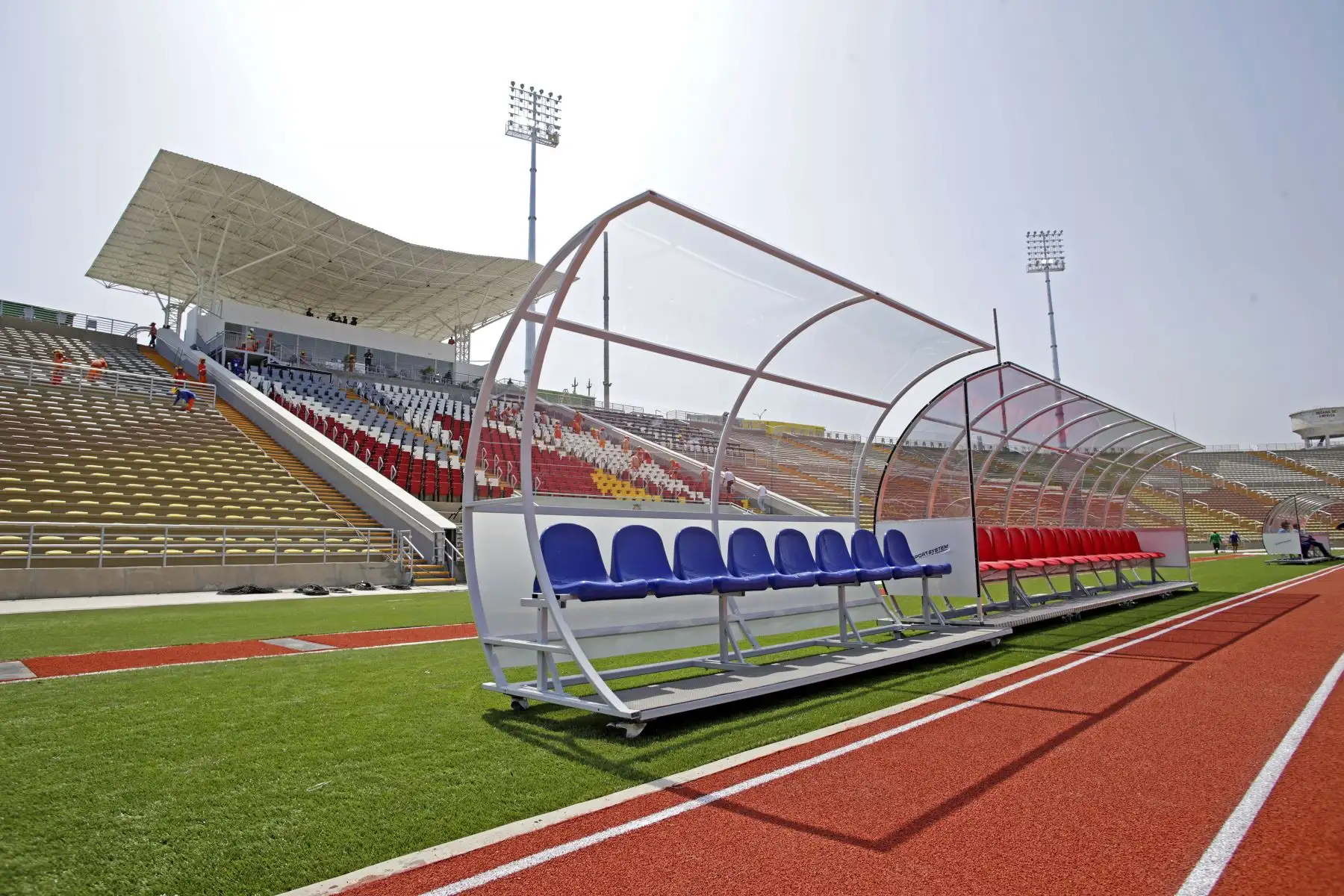 El estadio de fútbol de la Universidad Nacional Mayor de San Marcos luce renovado para los Juegos Panamericanos Lima 2019.Foto: ANDINA/Difusión
