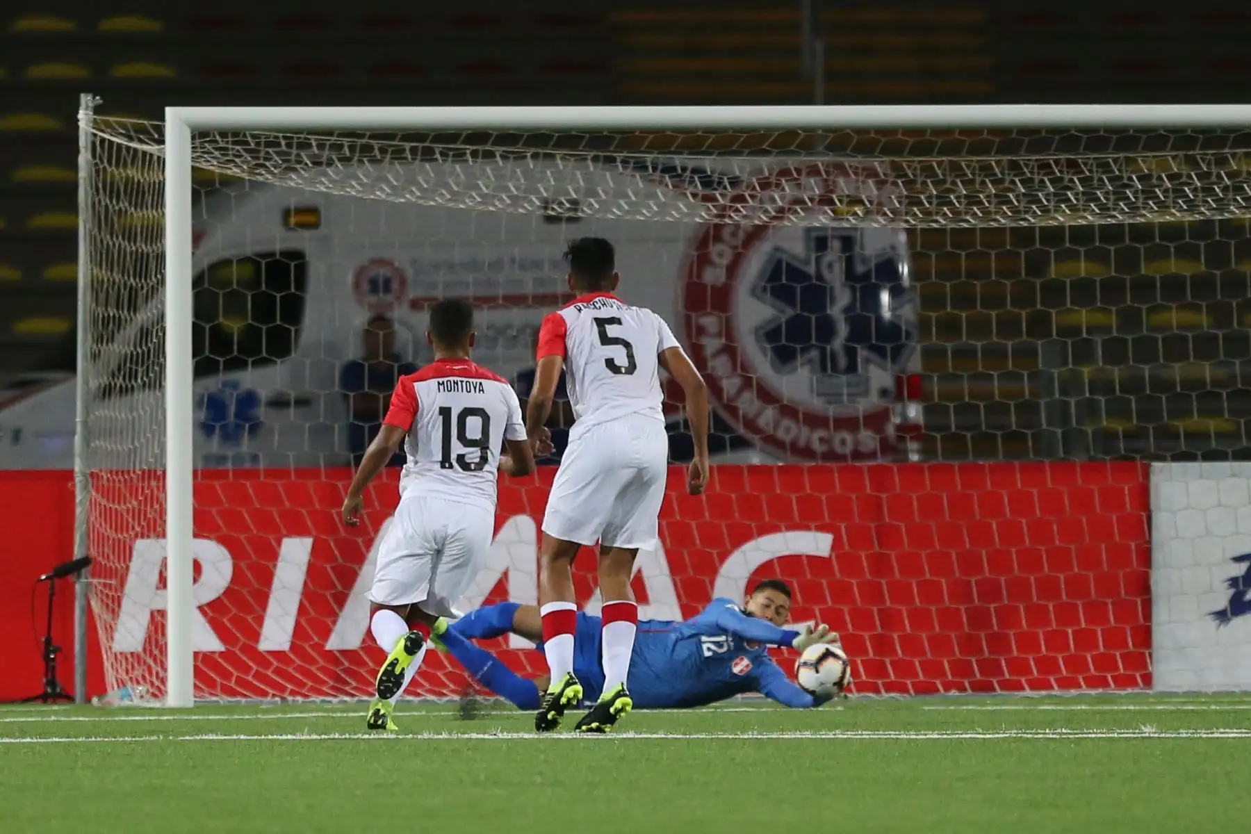 Partido entre Perú vs Chile, del Grupo A del Campeonato Sudamericano Sub 17, en el estadio de la UNMSM. Foto: ANDINA/ Jhony Laurente