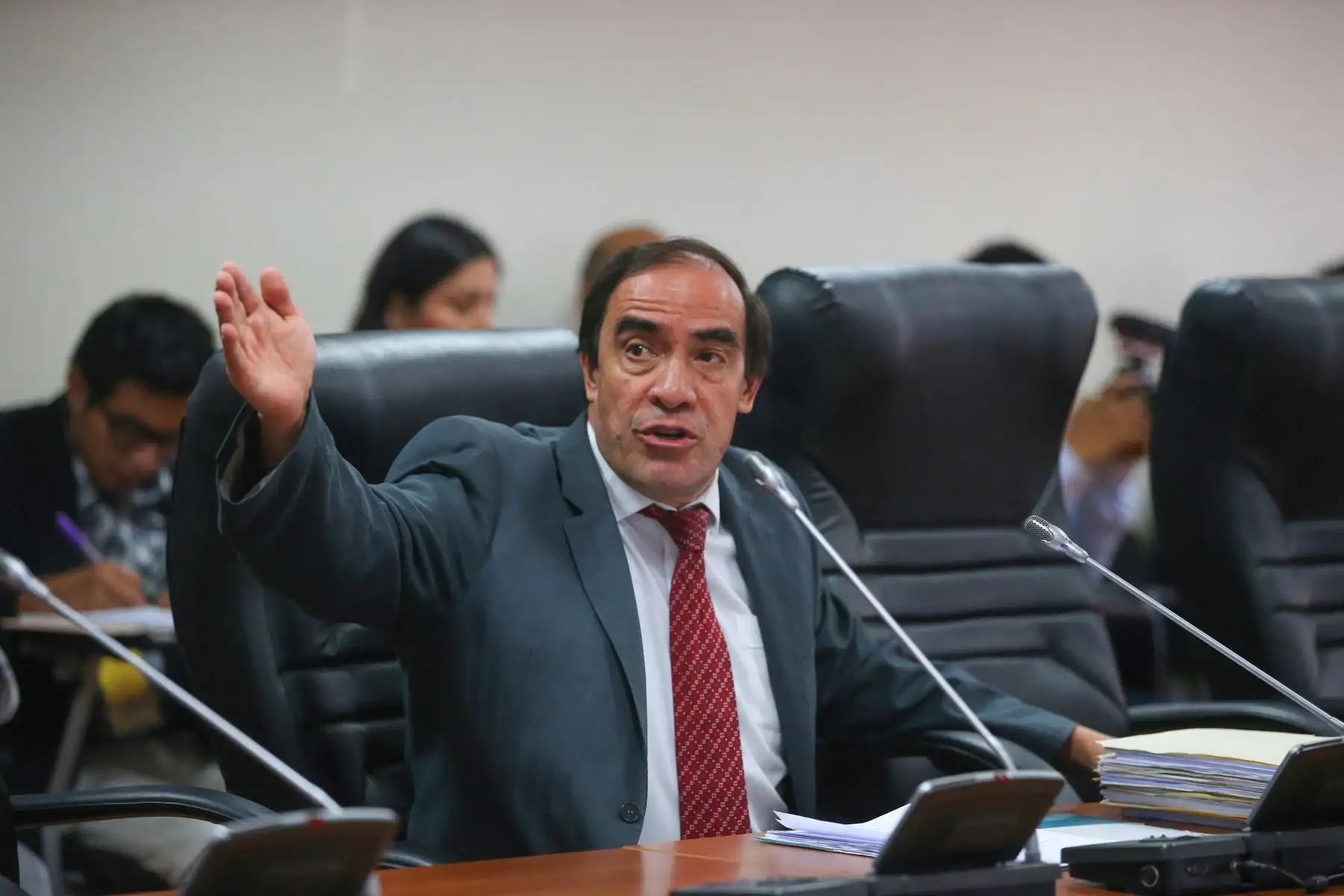 Comisión de Ética debate informe que recomienda suspender a Lescano por 120 días. Foto: ANDINA/ Vidal Tarqui
