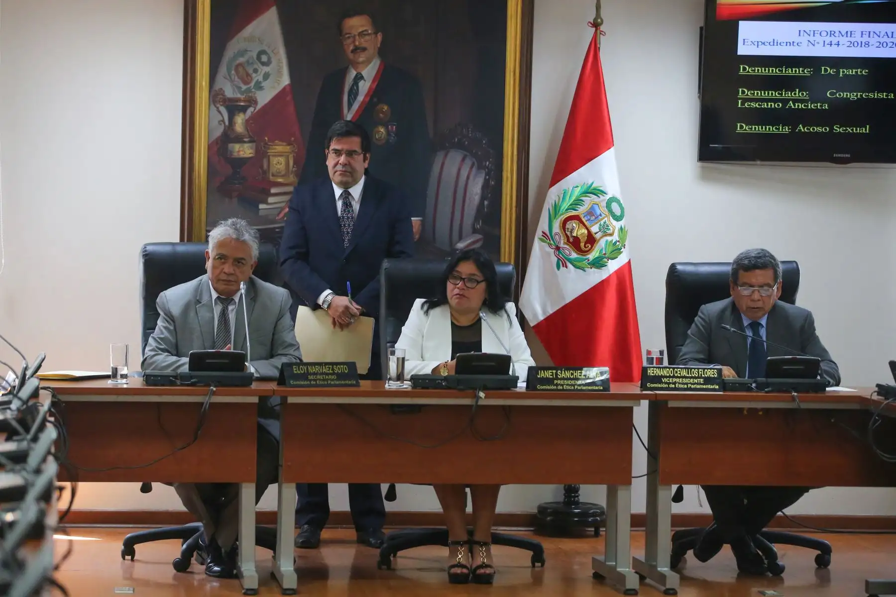 Comisión de Ética debate informe que recomienda suspender a Lescano por 120 días. Foto: ANDINA/ Vidal Tarqui