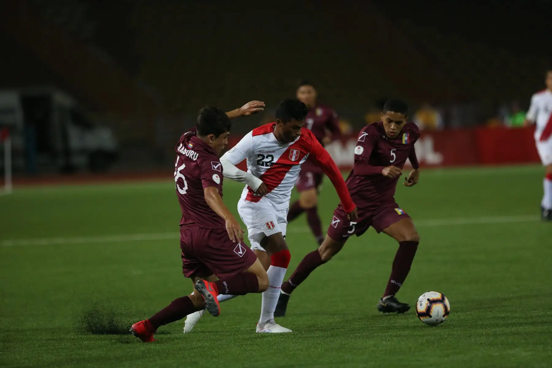 Perú empató sin goles con Venezuela por el Campeonato Sudamericano Sub-17, en el estadio UNMSM.Foto: ANDINA/Jhony Laurente