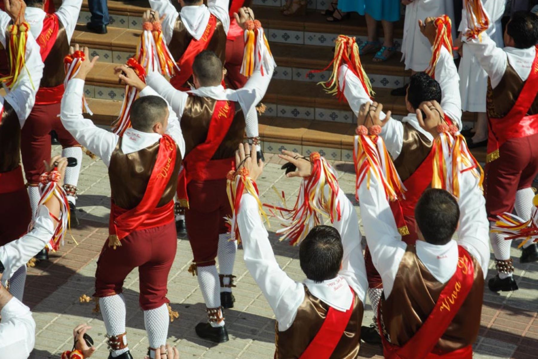 La danza de los guerreros cascabeleros de Kañaris (Lambayeque), que fue declarada Patrimonio Cultural de la Nación. Foto: ANDINA/Difusión