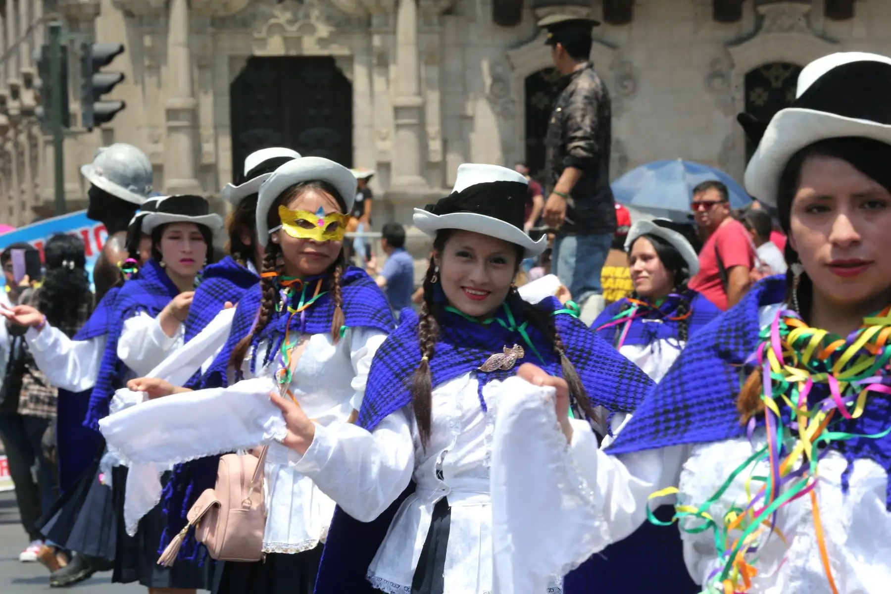 Lanzamiento de la 130ª Calixtrada Cerreña, en la plaza de armas  de Lima.Foto: ANDINA/Jhony Laurente