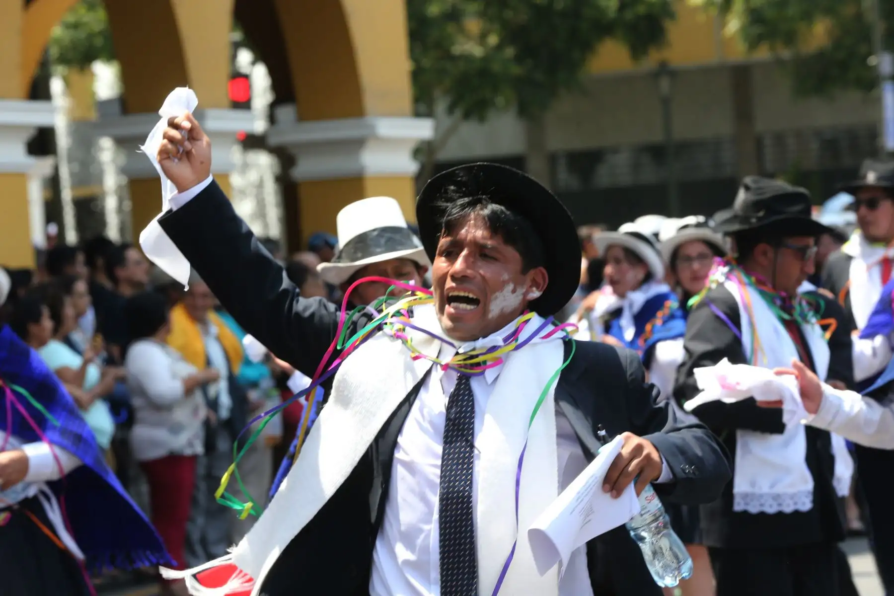 Lanzamiento de la 130ª Calixtrada Cerreña, en la plaza de armas  de Lima.Foto: ANDINA/Jhony Laurente