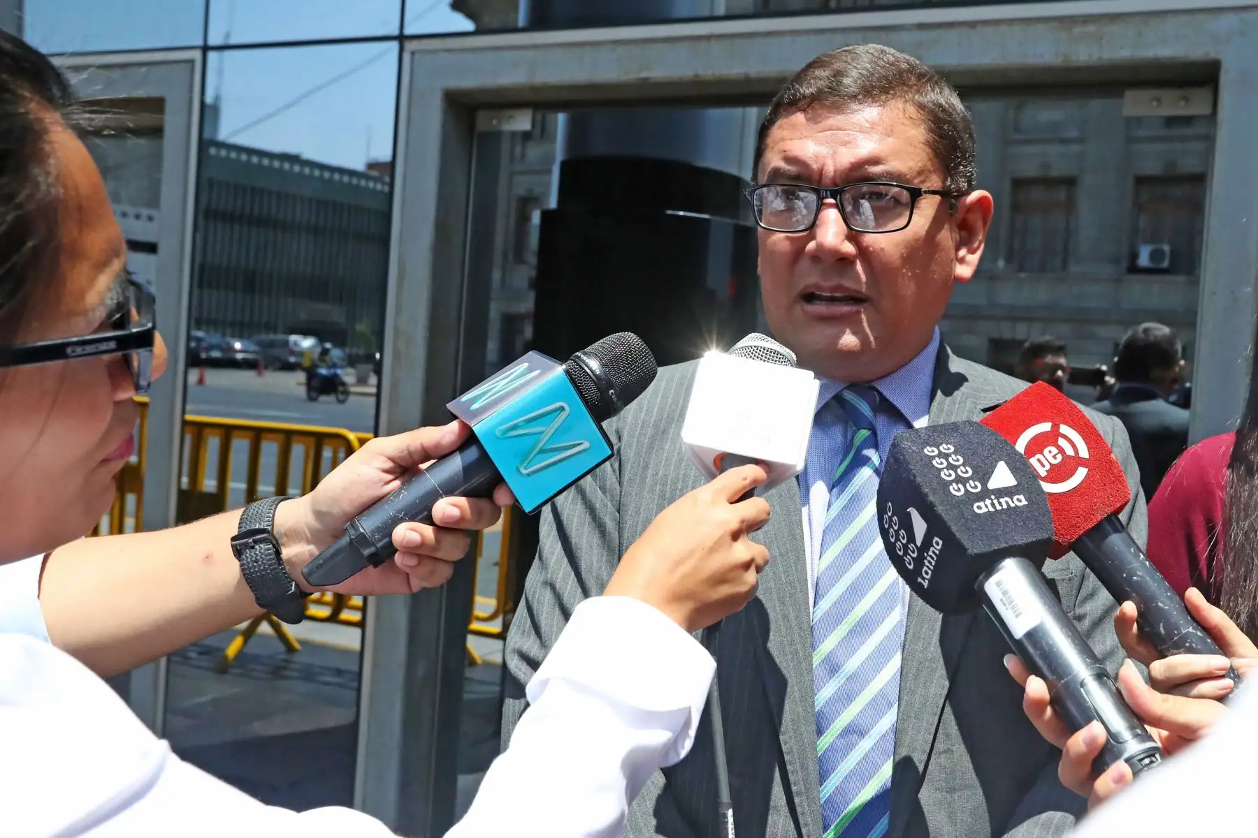 Henry Amenabar, fiscal adjunto del caso Lava jato declara tras entregar los folios de colaboración eficaz con Odebrech. Foto: ANDINA/Melina Mejía