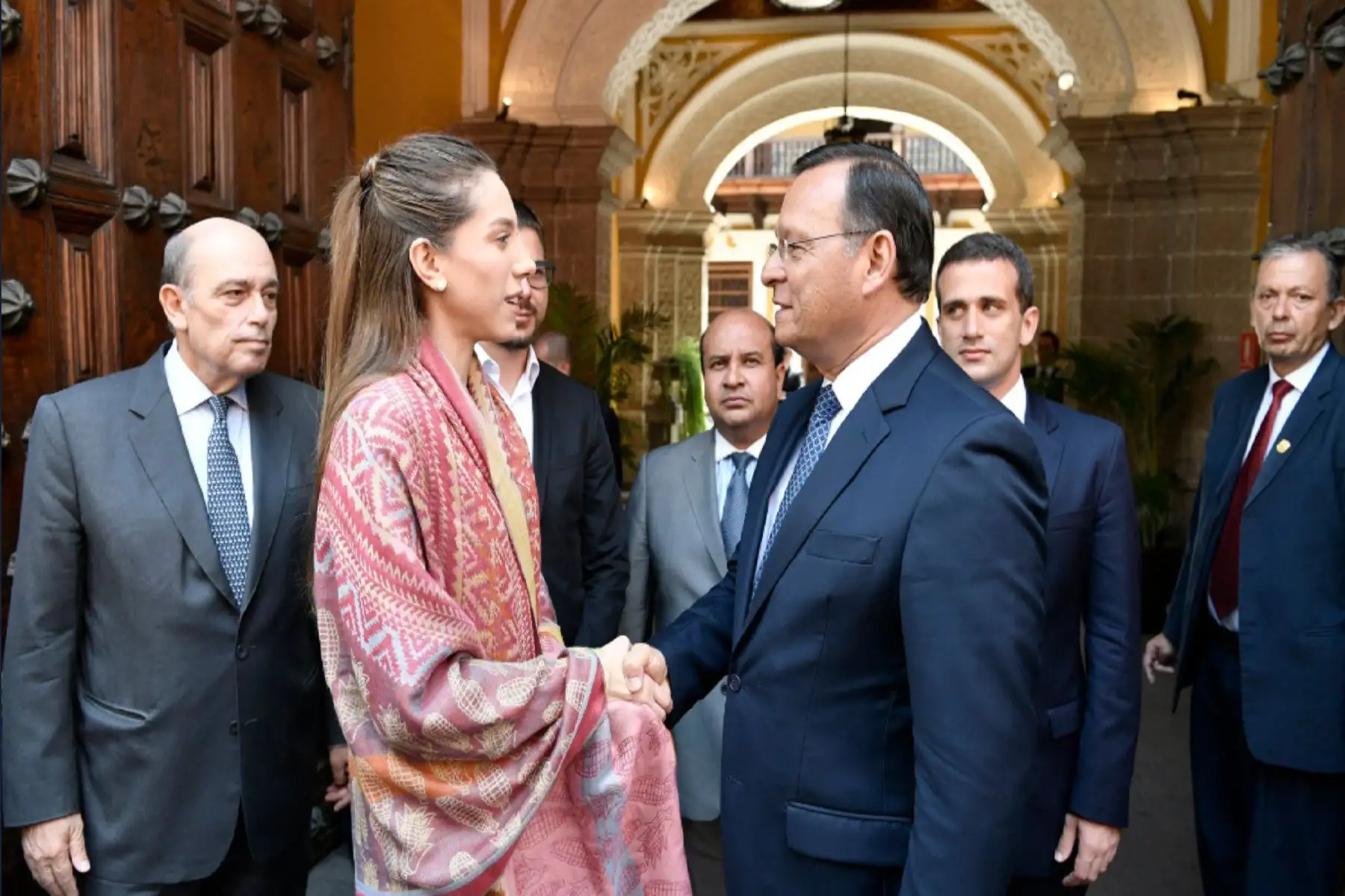 Canciller Néstor Popolizio recibió esta mañana a esposa de Juan Guaidó