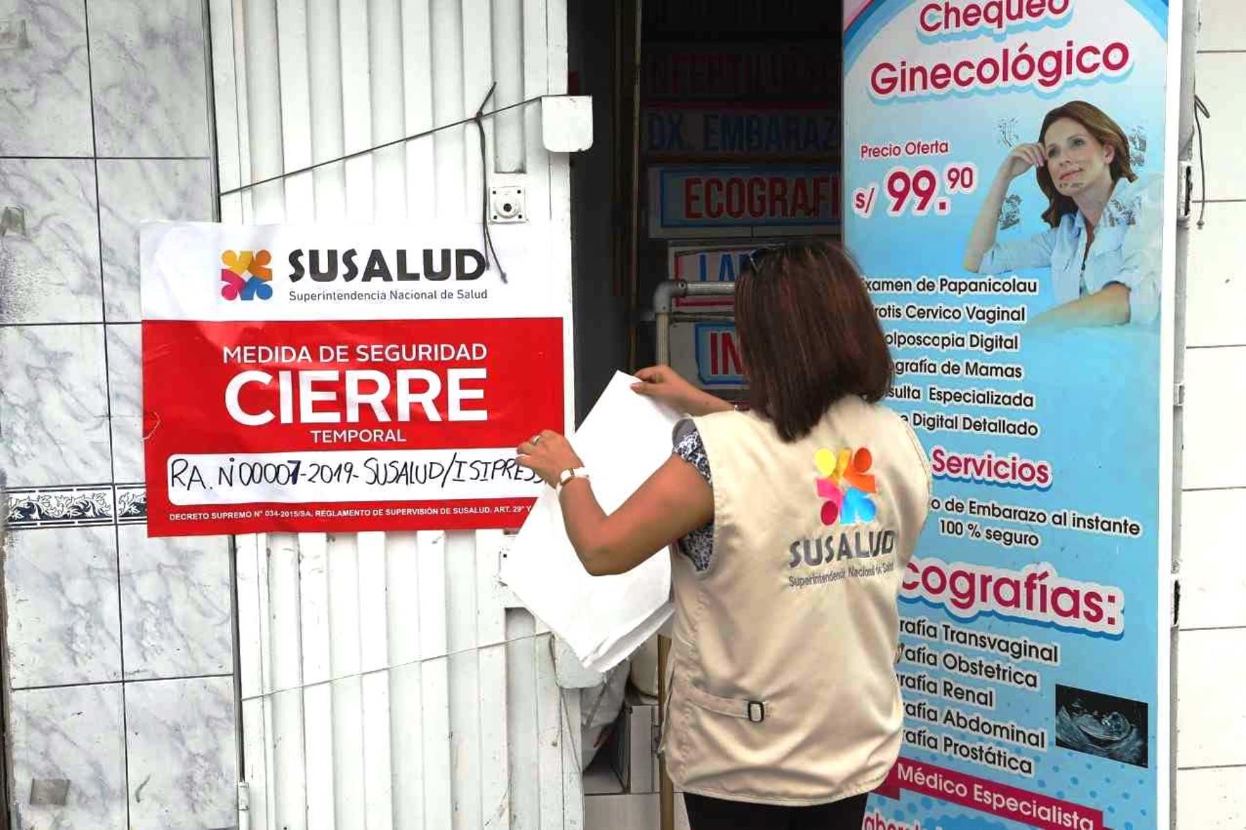 Susalud clausura 19 establecimientos de salud informales en Lima. Foto: ANDINA/Difusión.