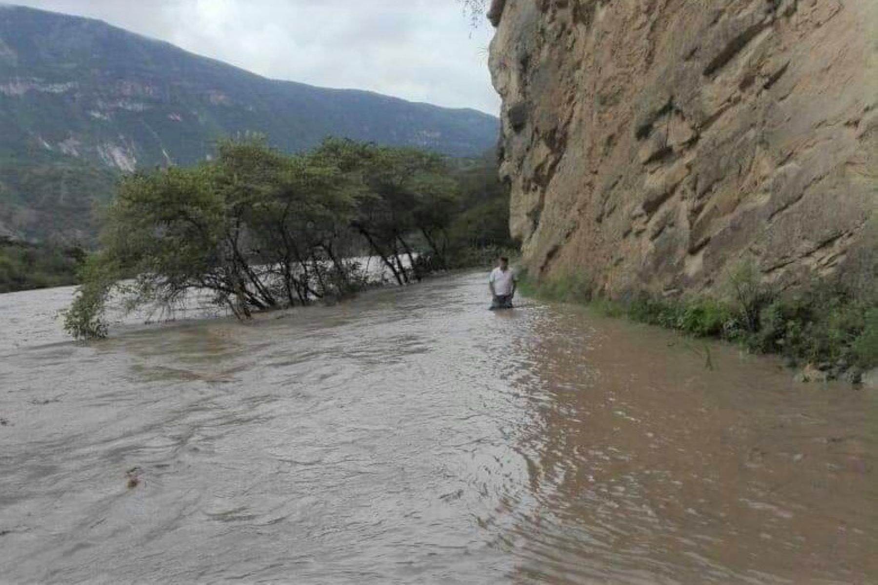 Intensas lluvias originan desborde de laguna y río en San mArtín y Huánuco, informó el Indeci. Cortesía
