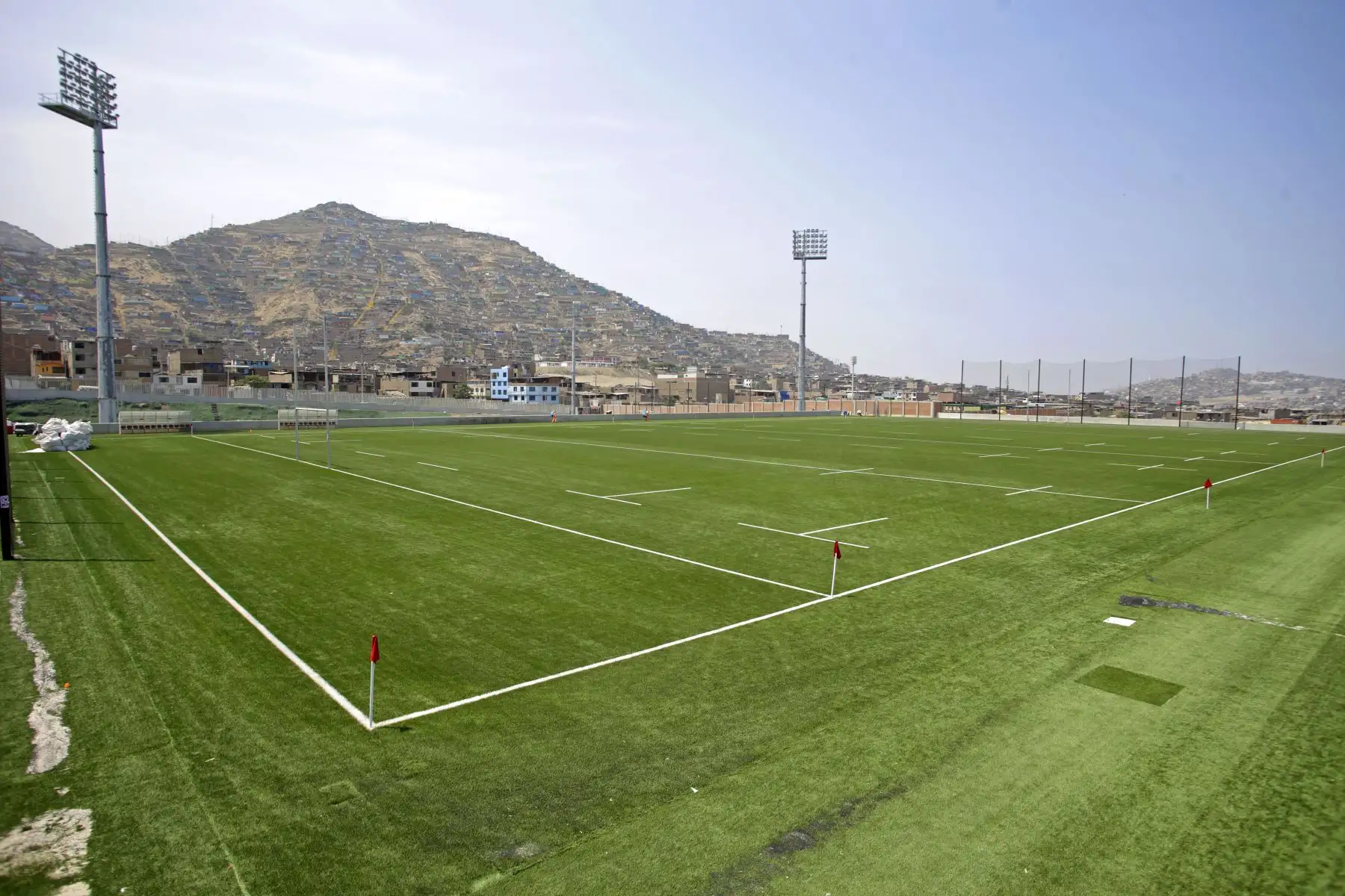 Campo principal del campo de Rugby, en el Complejo Villa María del Triunfo.FOTO: ANDINA/LIMA 2019