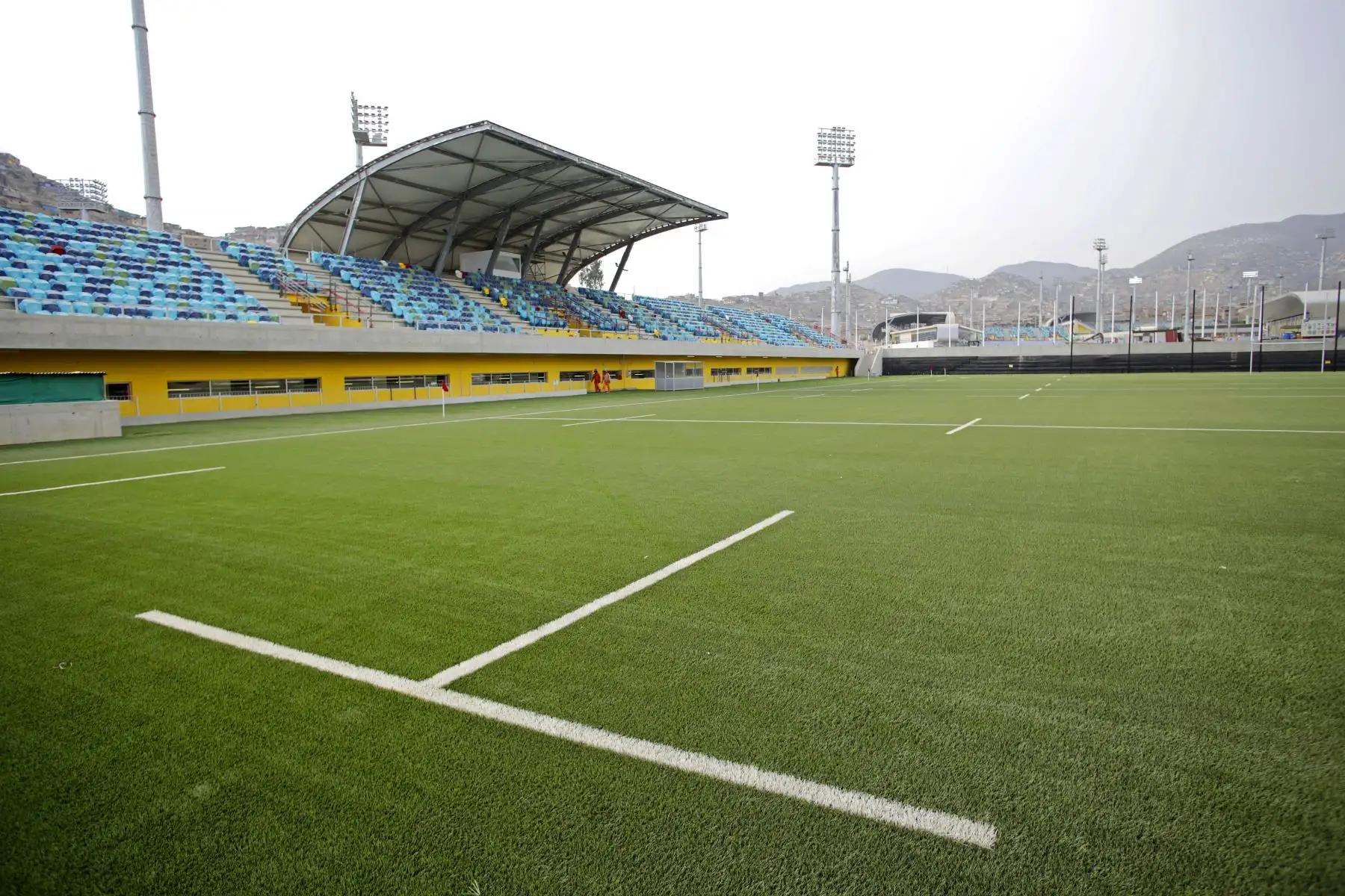 Campo principal del campo de Rugby, en el Complejo Villa María del Triunfo.FOTO: ANDINA/LIMA 2019