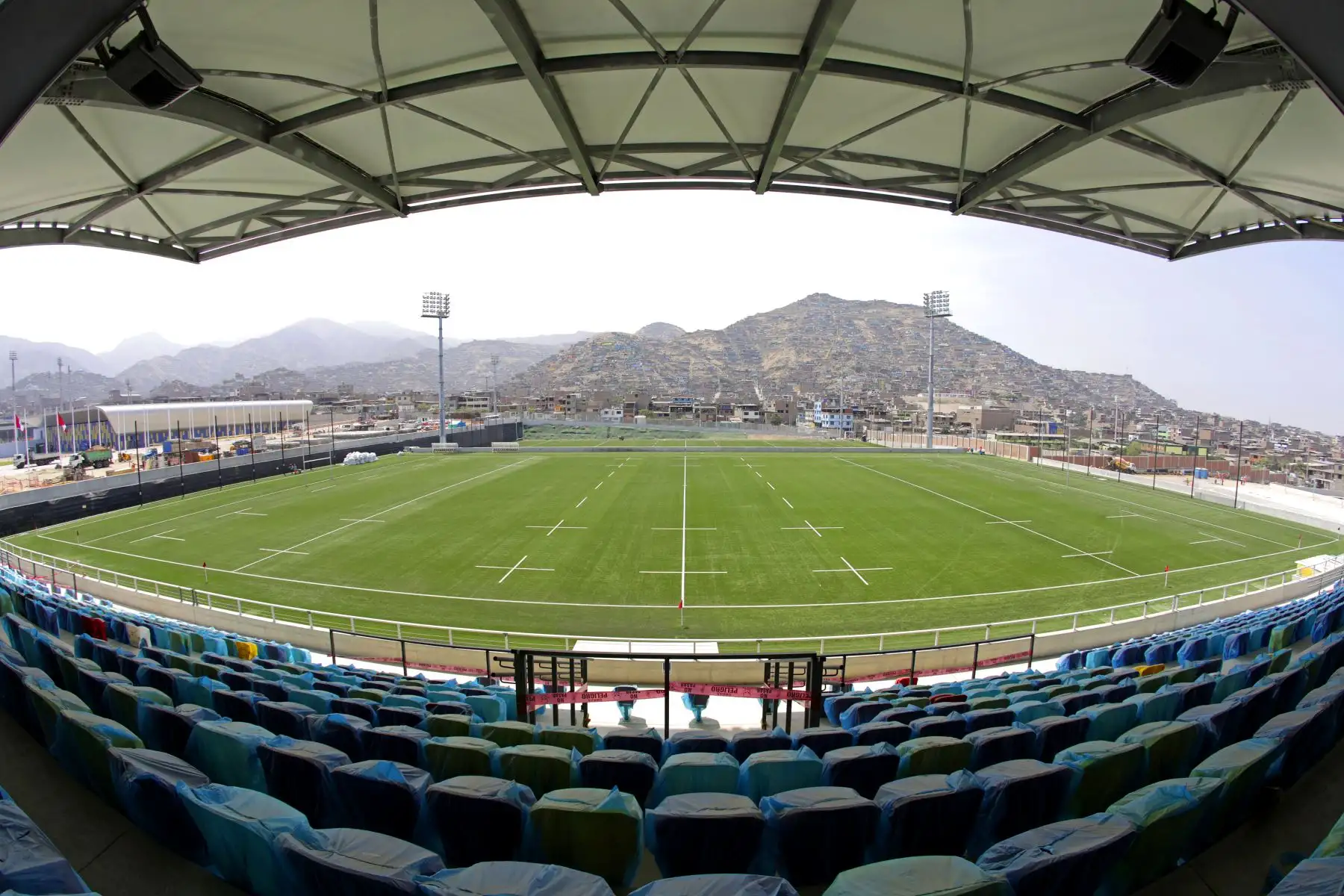 Campo principal del campo de Rugby, en el Complejo Villa María del Triunfo.FOTO: ANDINA/LIMA 2019