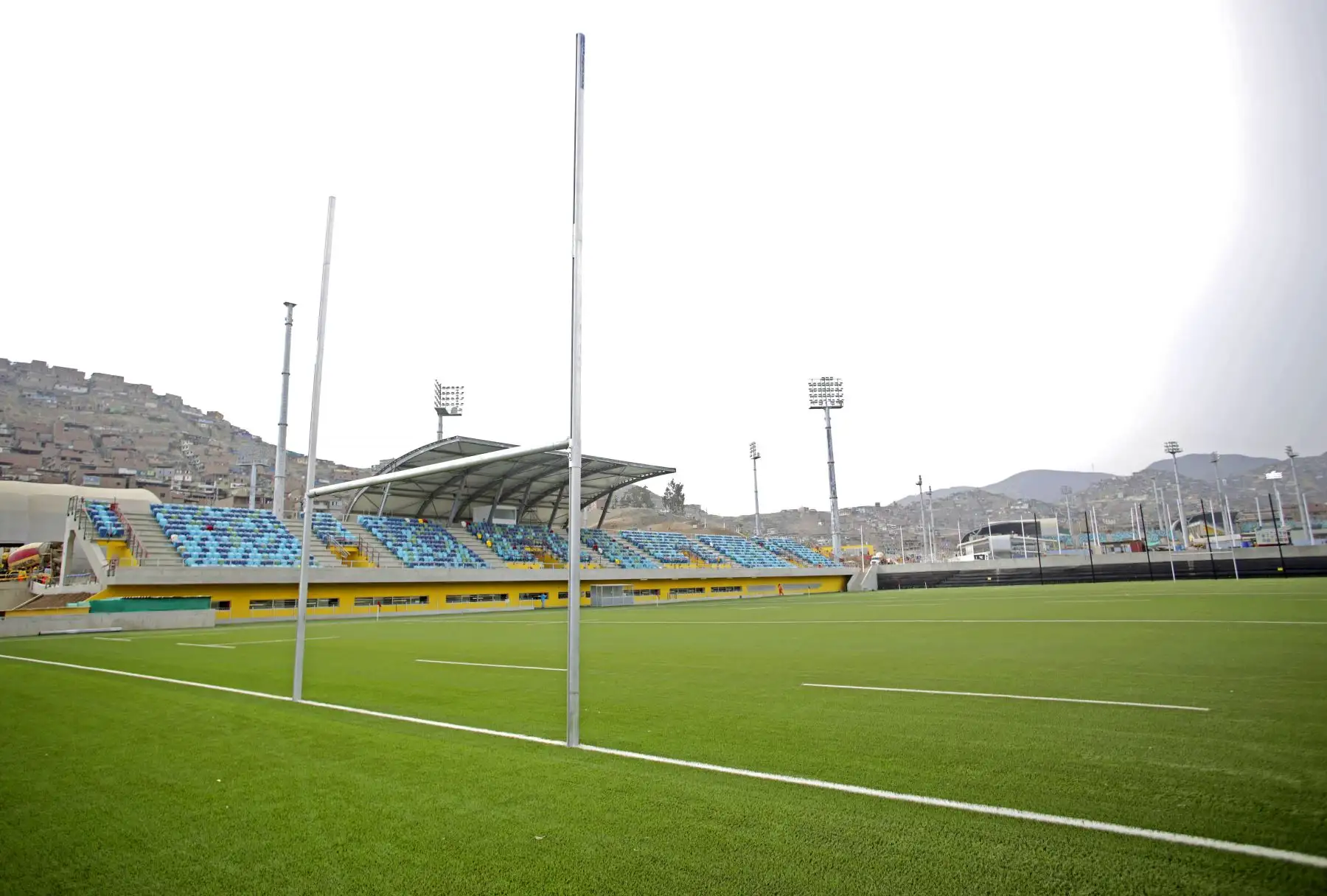 Campo principal del campo de Rugby, en el Complejo Villa María del Triunfo.FOTO: ANDINA/LIMA 2019