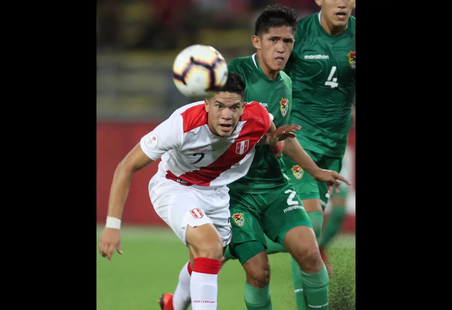 Perú vence 3-1 a su similar de Bolivia por el Sudamericano Sub 17 en el estadio San Marcos.Foto: ANDINA/FPF