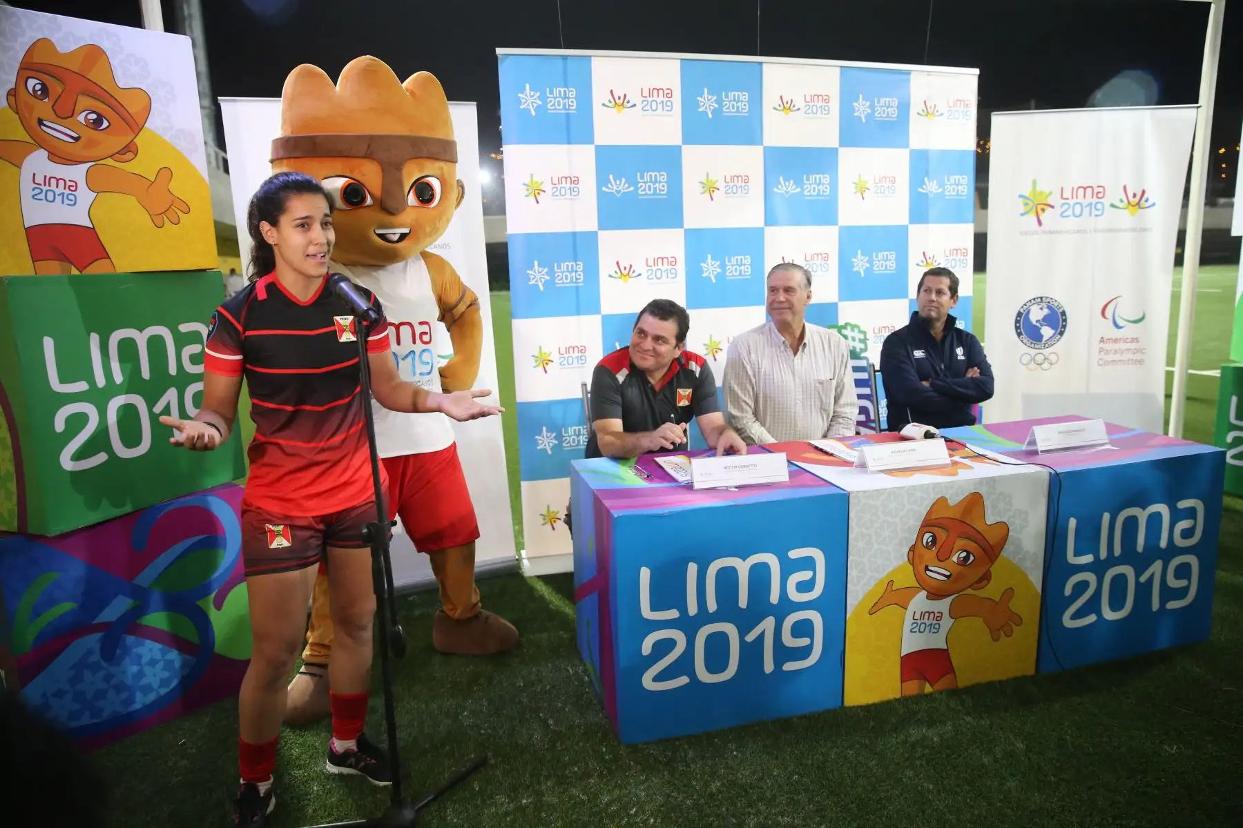 Lima 2019 entregó el Estadio de Rugby 7 a la Federación Deportiva Peruana de Rugby, en el Complejo Villa Maria del Triunfo.Foto: ANDINA/Jhony Laurente