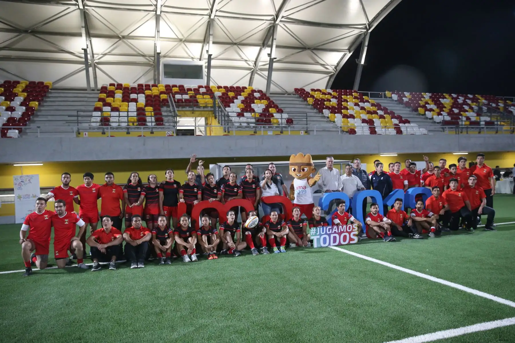 Lima 2019 entregó el Estadio de Rugby 7 a la Federación Deportiva Peruana de Rugby, en el Complejo Villa Maria del Triunfo.Foto: ANDINA/Jhony Laurente
