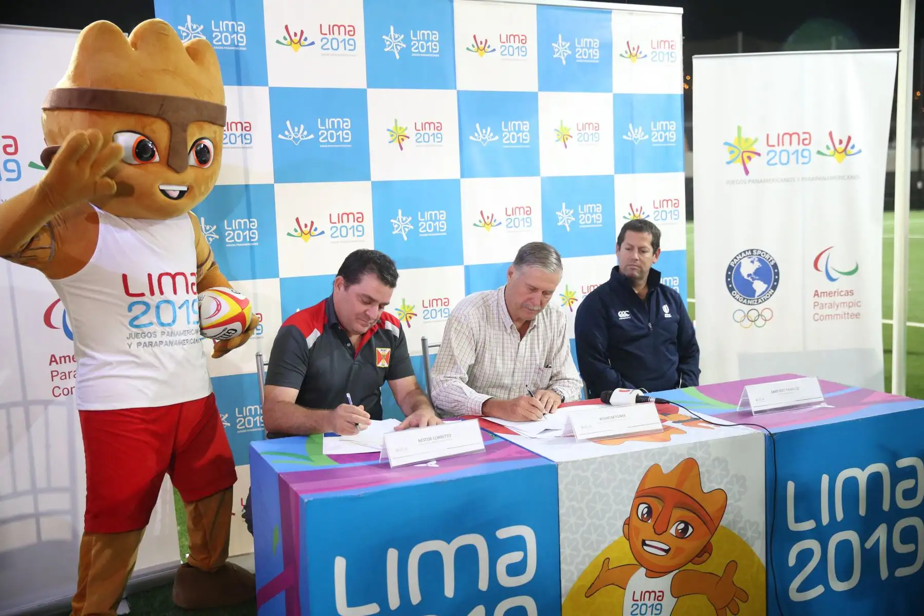 Lima 2019 entregó el Estadio de Rugby 7 a la Federación Deportiva Peruana de Rugby, en el Complejo Villa Maria del Triunfo.Foto: ANDINA/Jhony Laurente