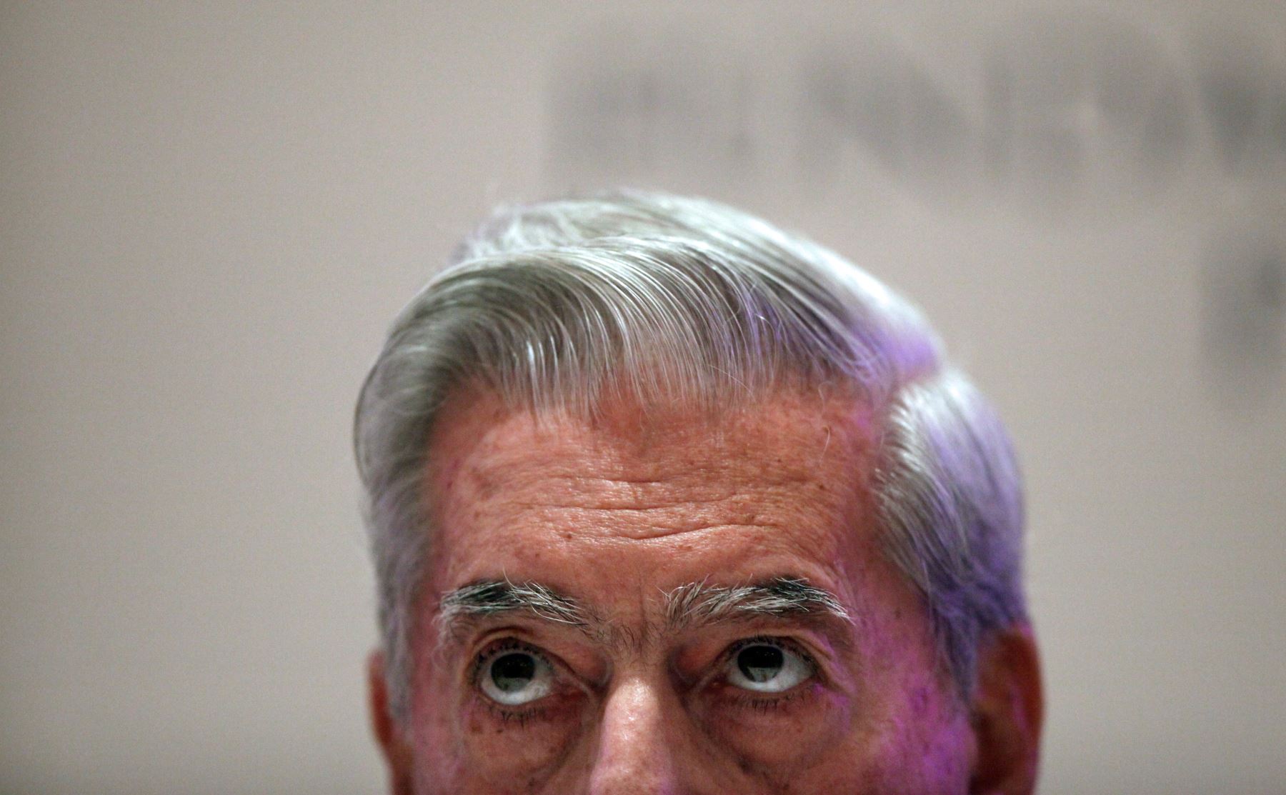 El escritor peruano Mario Vargas Llosa participa en el foro internacional "El desafío latinoamericano: libertad, democracia, propiedad y lucha contra la pobreza", en Caracas el 29 de mayo de 2009. Foto: AFP