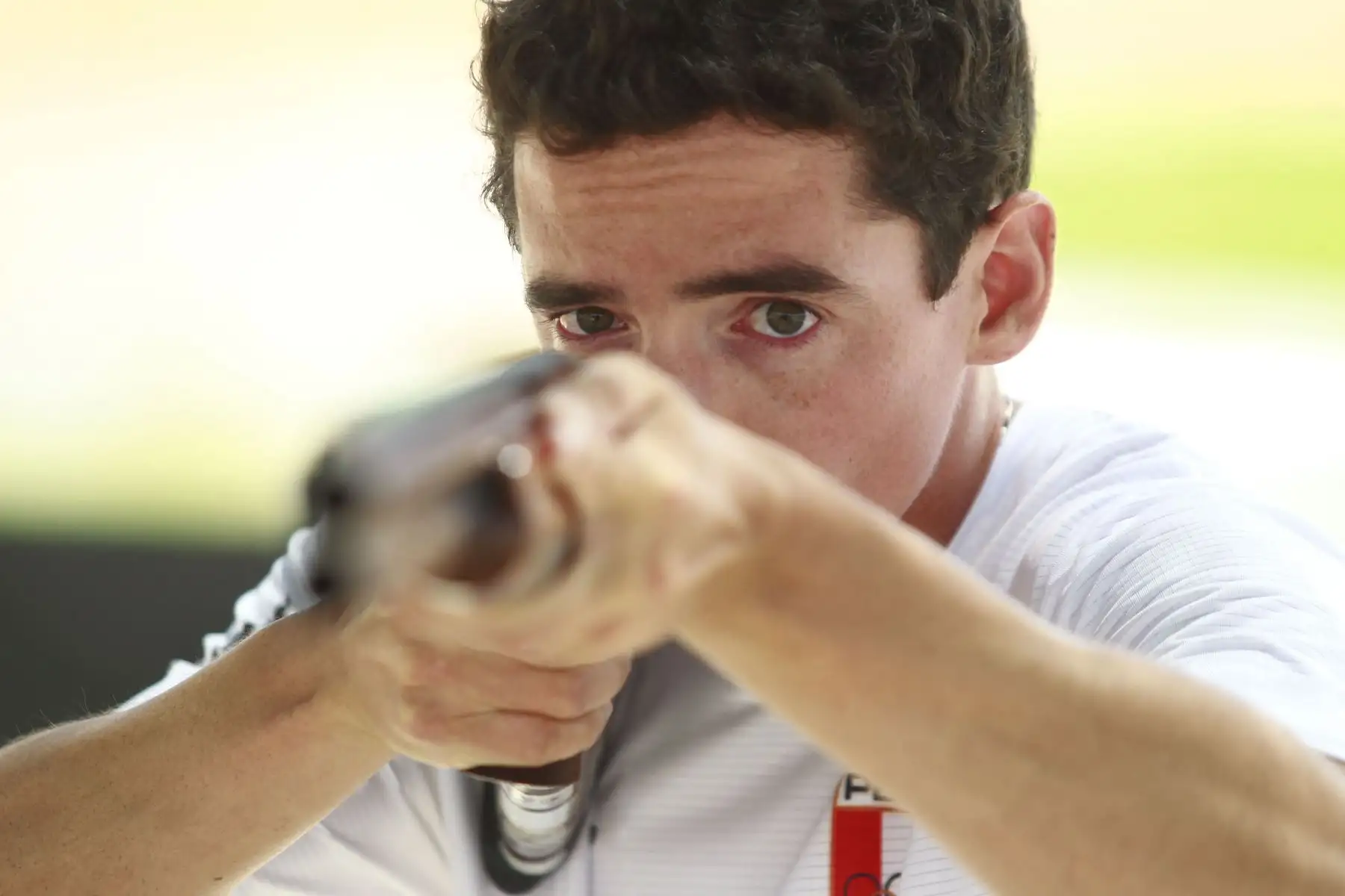 Entrevista al deportista peruano  en Tiro, Alessandro De Souza Ferreira. Foto: ANDINA/Eddy Ramos