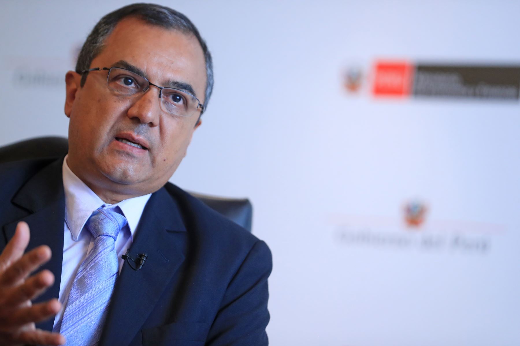 Ministro de Economía y Finanzas, Carlos Oliva. Foto: ANDINA/Carlos Lezama