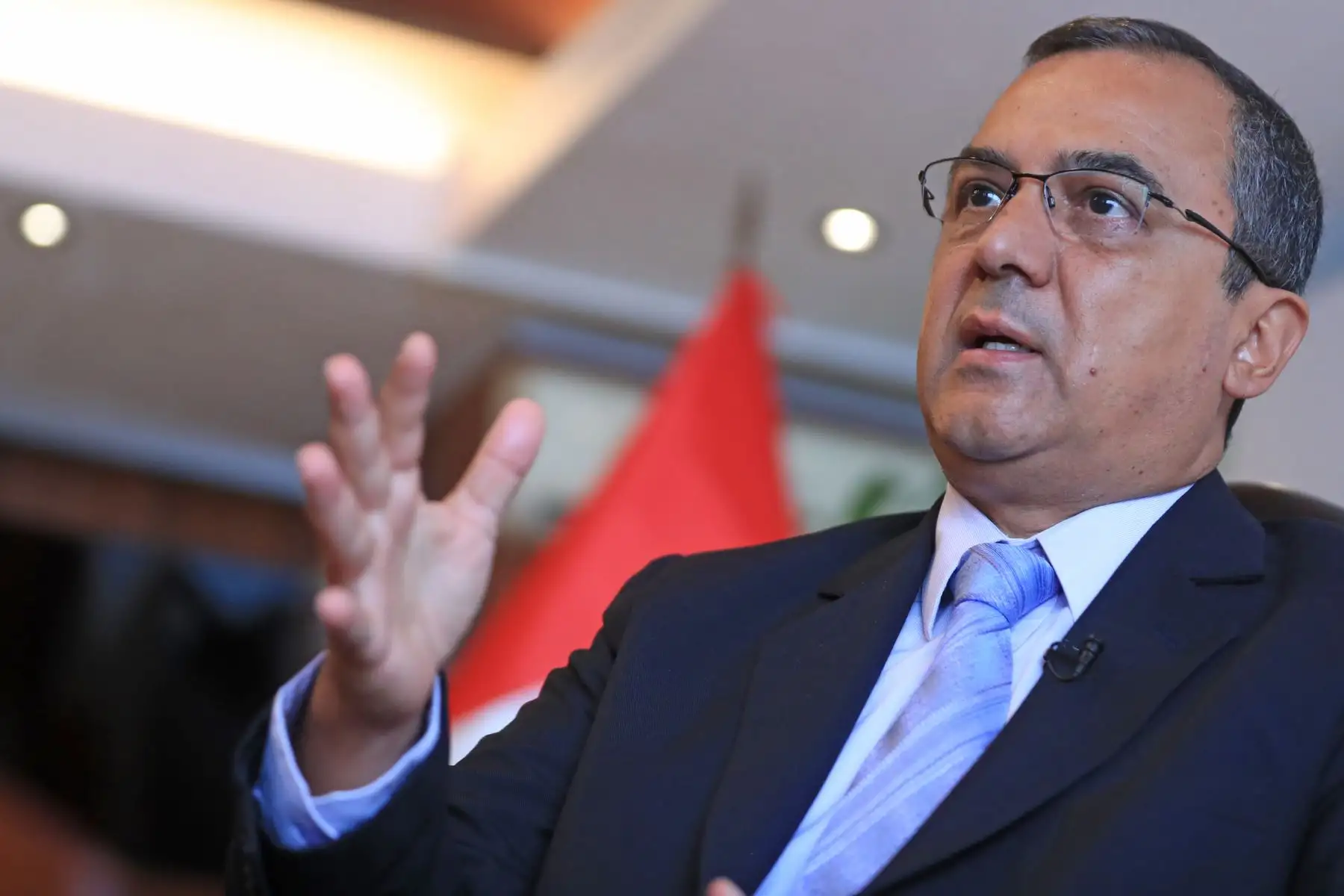 Ministro de Economía y Finanzas, Carlos Oliva. ANDINA/Carlos Lezama