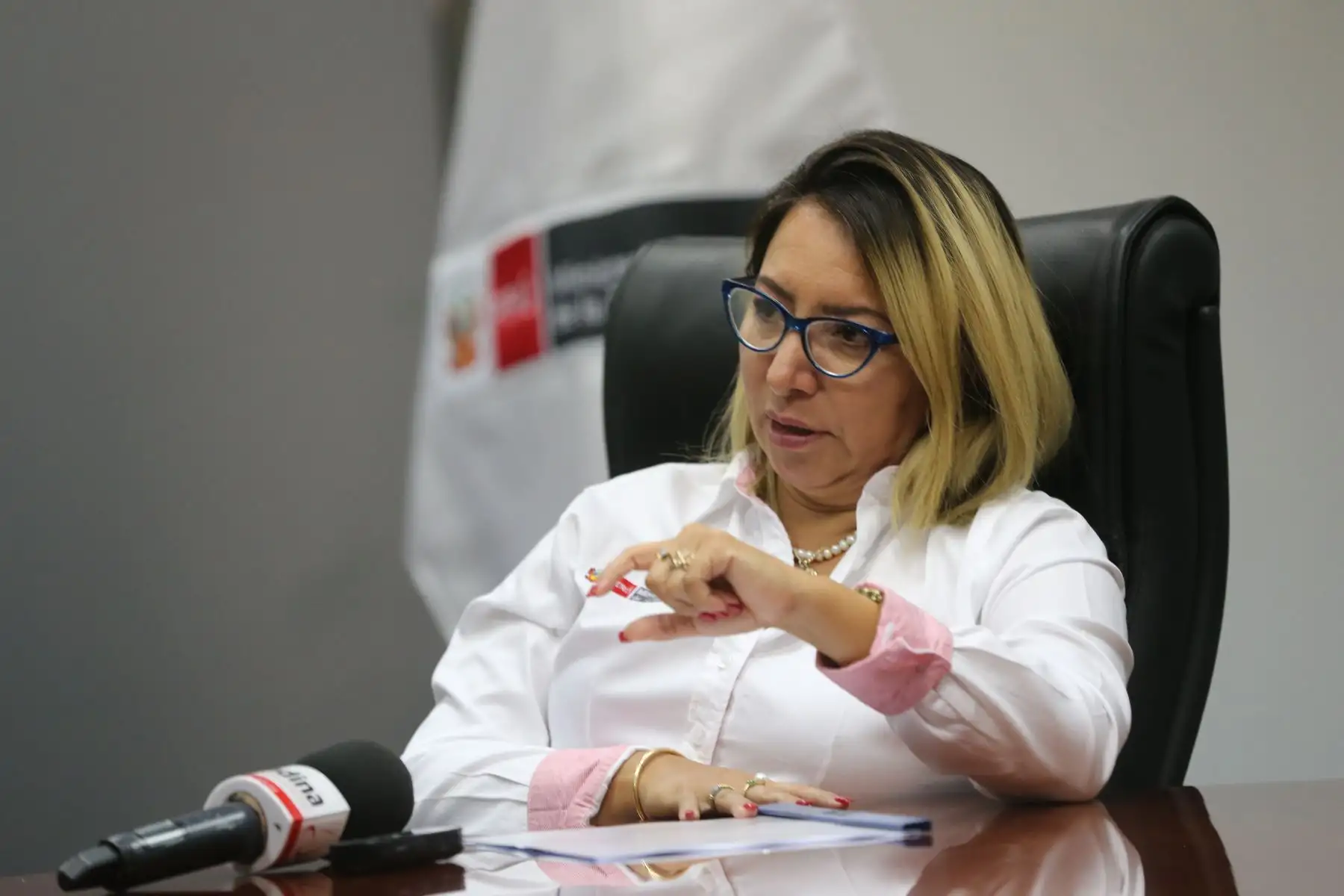 Ministra de la Producción, Rocio Barrios. ANDINA/Jhony Laurente