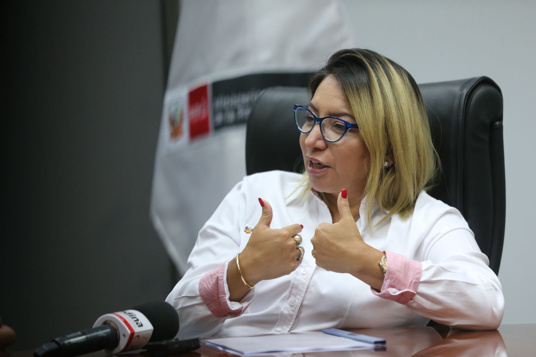 La ministra de la Producción, Rocío Barrios. ANDINA/Jhony Laurente