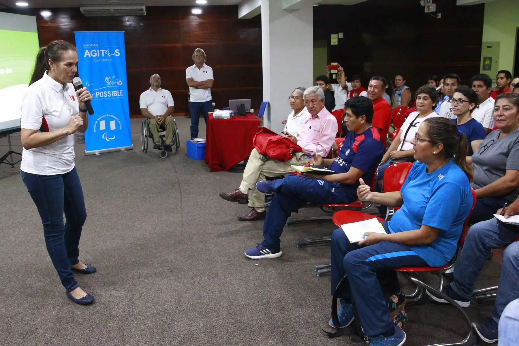 La Asociación Nacional Paralímpica del Perú – ANPPERU realiza el Taller de concientización llamado “I´m POSSIBLE” el cual busca sensibilizar y concientizar a las personas a través de charlas y actividades lúdicas que permitan conocer todo lo referente al Movimiento Paralímpico. Foto: ANDINA/Eddy Ramos