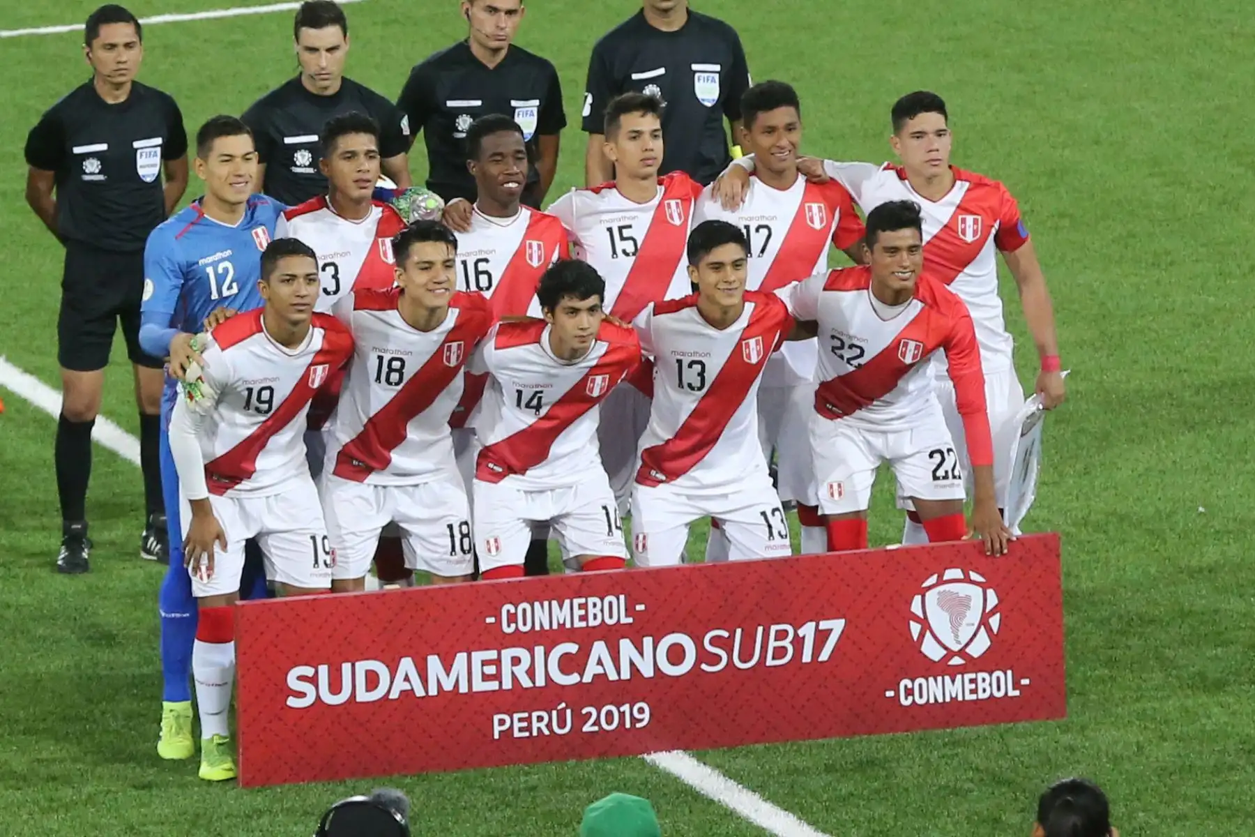 La selección sub-17 de Perú clasificó al hexagonal final del torneo Sudamericano Sub-17, tras vencer por 2-0 a Ecuador.Foto: ANDINA/Jhony Laurente