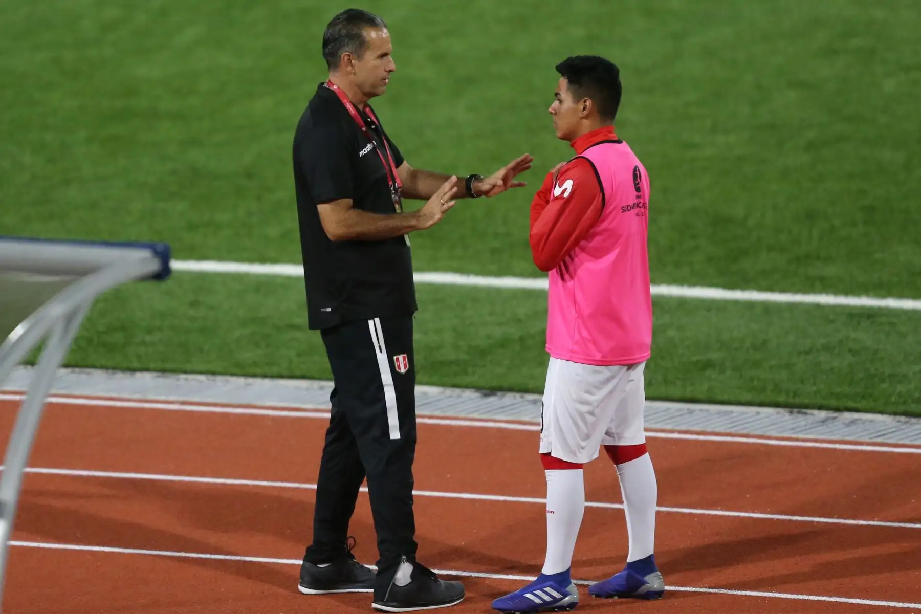 La selección sub-17 de Perú clasificó al hexagonal final del torneo Sudamericano Sub-17, tras vencer por 2-0 a Ecuador.Foto: ANDINA/Jhony Laurente