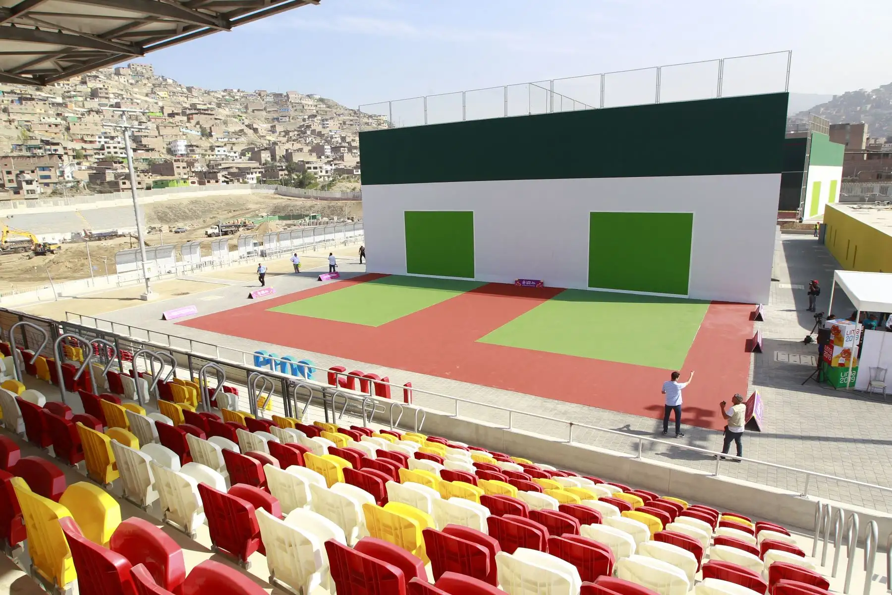 En el marco de Panamericanos Lima 2019 se hace entrega de canchas de pelota vasca y paleta frontón a la Federación Peruana de Paleta Frontón. Foto: ANDINA/Eddy Ramos