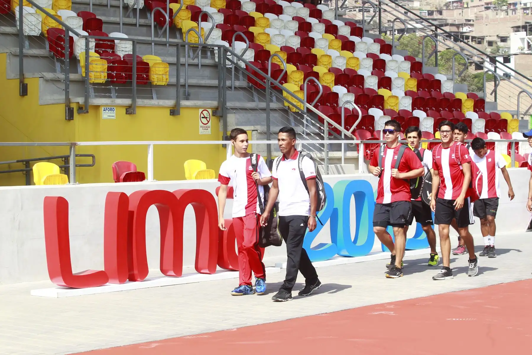 En el marco de Panamericanos Lima 2019 se hace entrega de canchas de pelota vasca y paleta frontón a la Federación Peruana de Paleta Frontón. Foto: ANDINA/Eddy Ramos