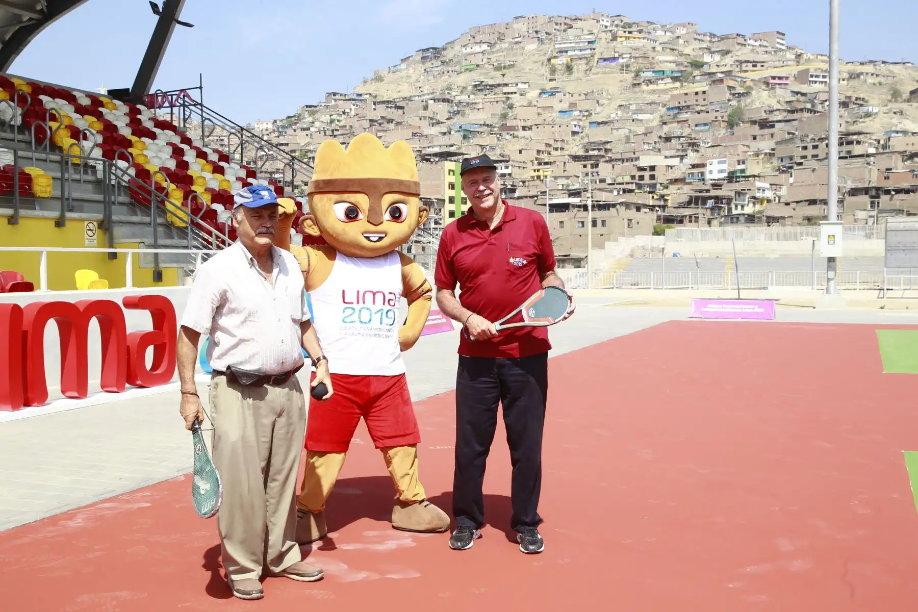 En el marco de Panamericanos Lima 2019 se hace entrega de canchas de pelota vasca y paleta frontón a la Federación Peruana de Paleta Frontón. Foto: ANDINA/Eddy Ramos