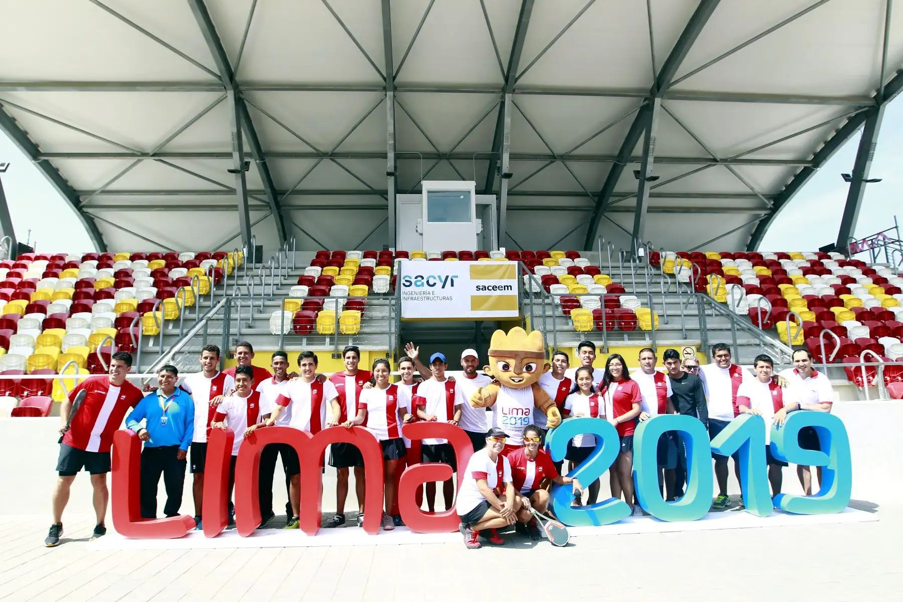En el marco de Panamericanos Lima 2019 se hace entrega de canchas de pelota vasca y paleta frontón a la Federación Peruana de Paleta Frontón. Foto: ANDINA/Eddy Ramos